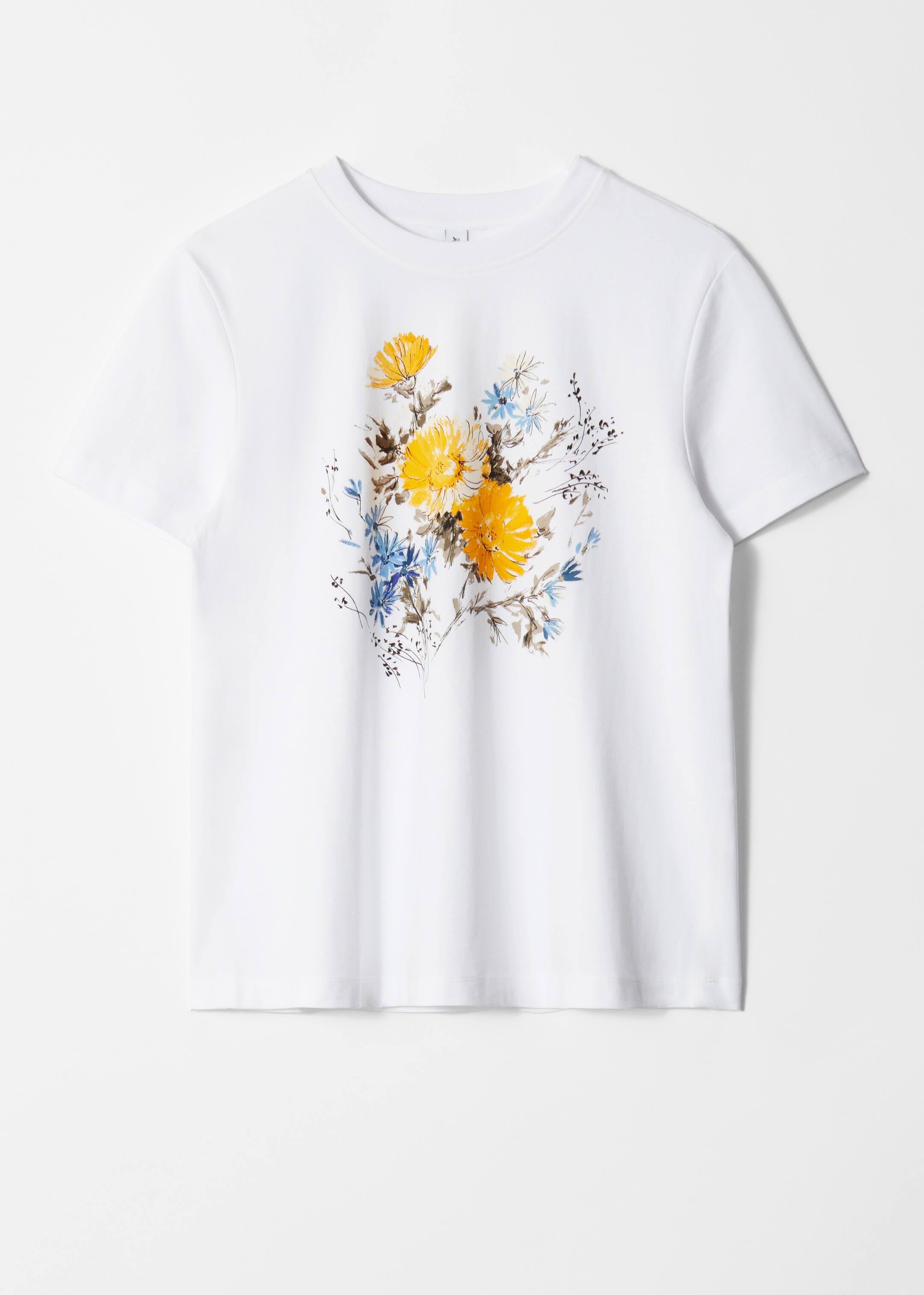 Grotere afbeelding bekijken: Katoenen T-shirt - Gele bloemenprint - DAMES | H&M BE 5