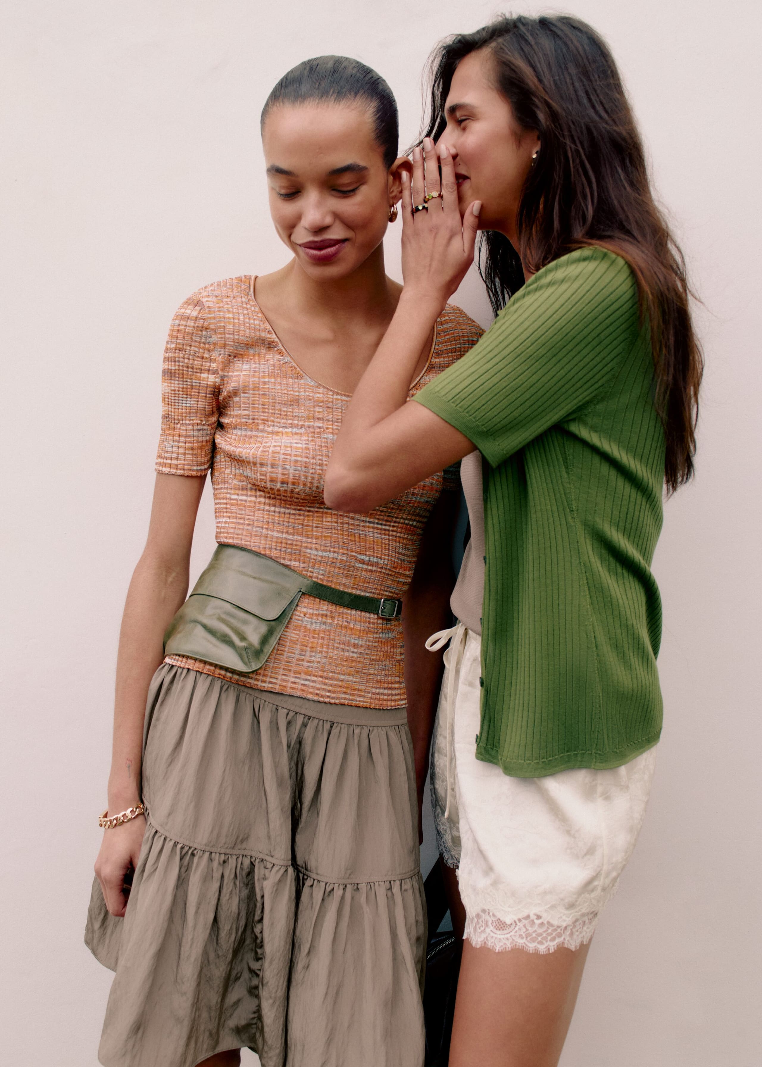 Image of Ribbed Scoop Neck Top