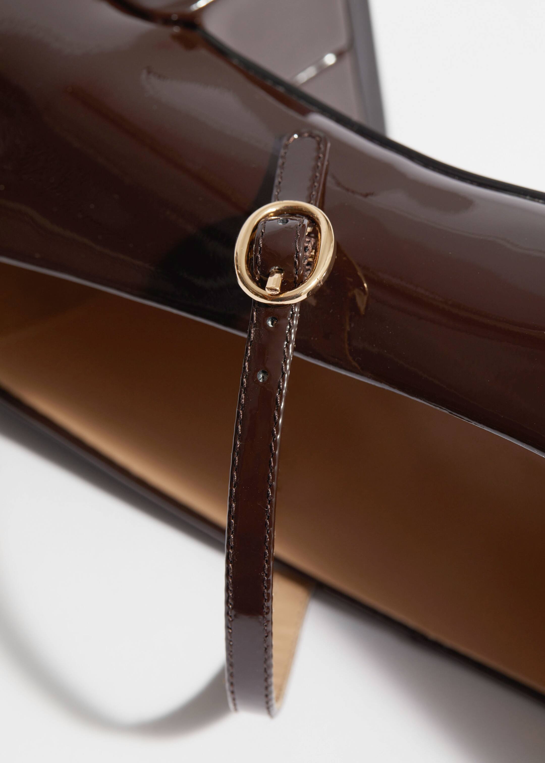 Преглед на по-голямо изображение: Кожени обувки Mary-Jane - Brown - ЖЕНИ | H&M BG 3