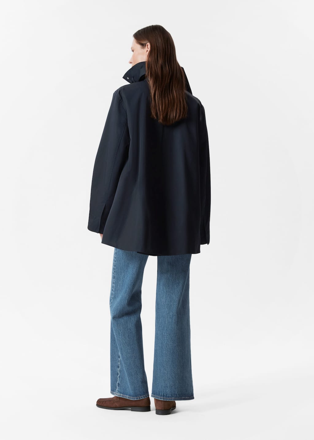 Image of A-Linien-Jacke mit Tunnelkragen