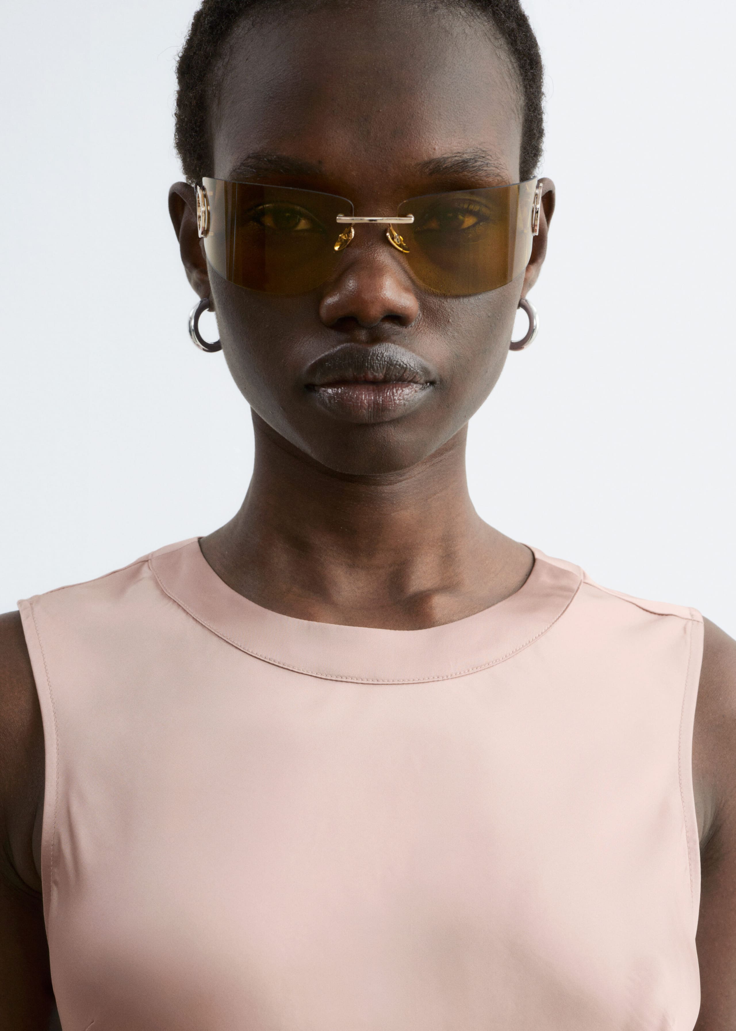 Image of Asymmetric Satin Midi Dress