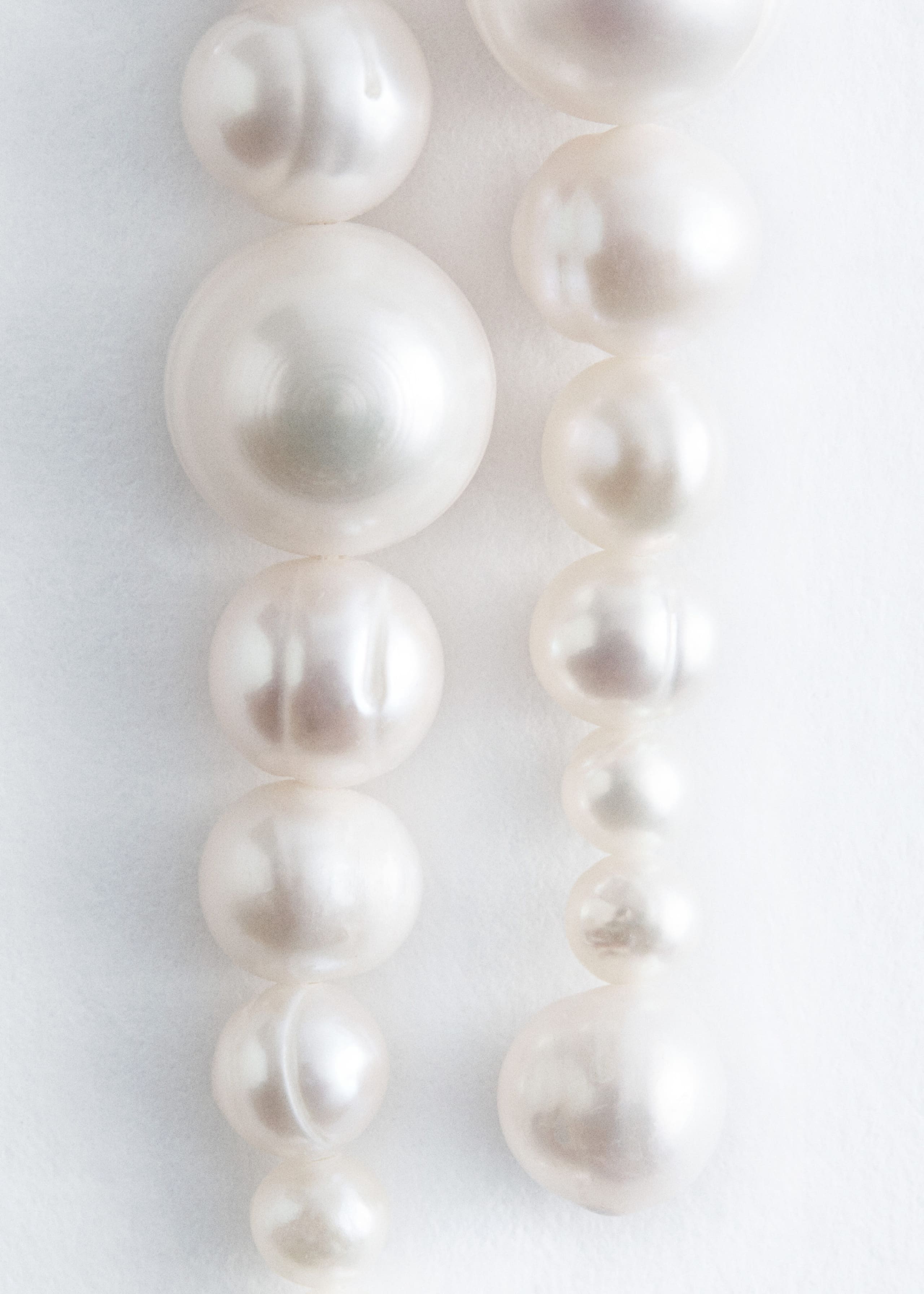 Freshwater Pearl Pendant Earrings - {{variantName}} - Descriptive Detail