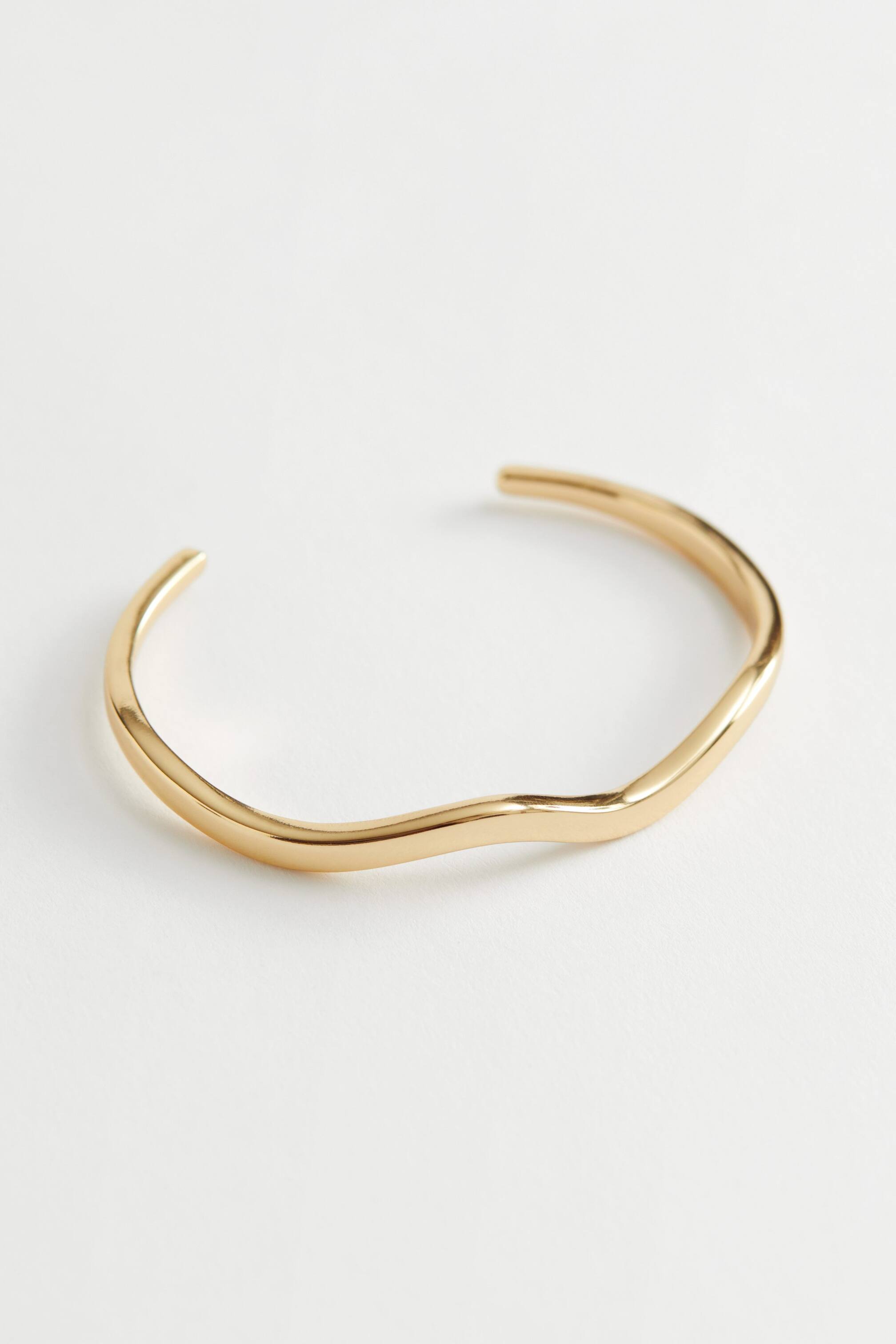 הצגת תמונה גדולה יותר: Wave Cuff Bracelet - זהב - Ladies | H&M IL 1