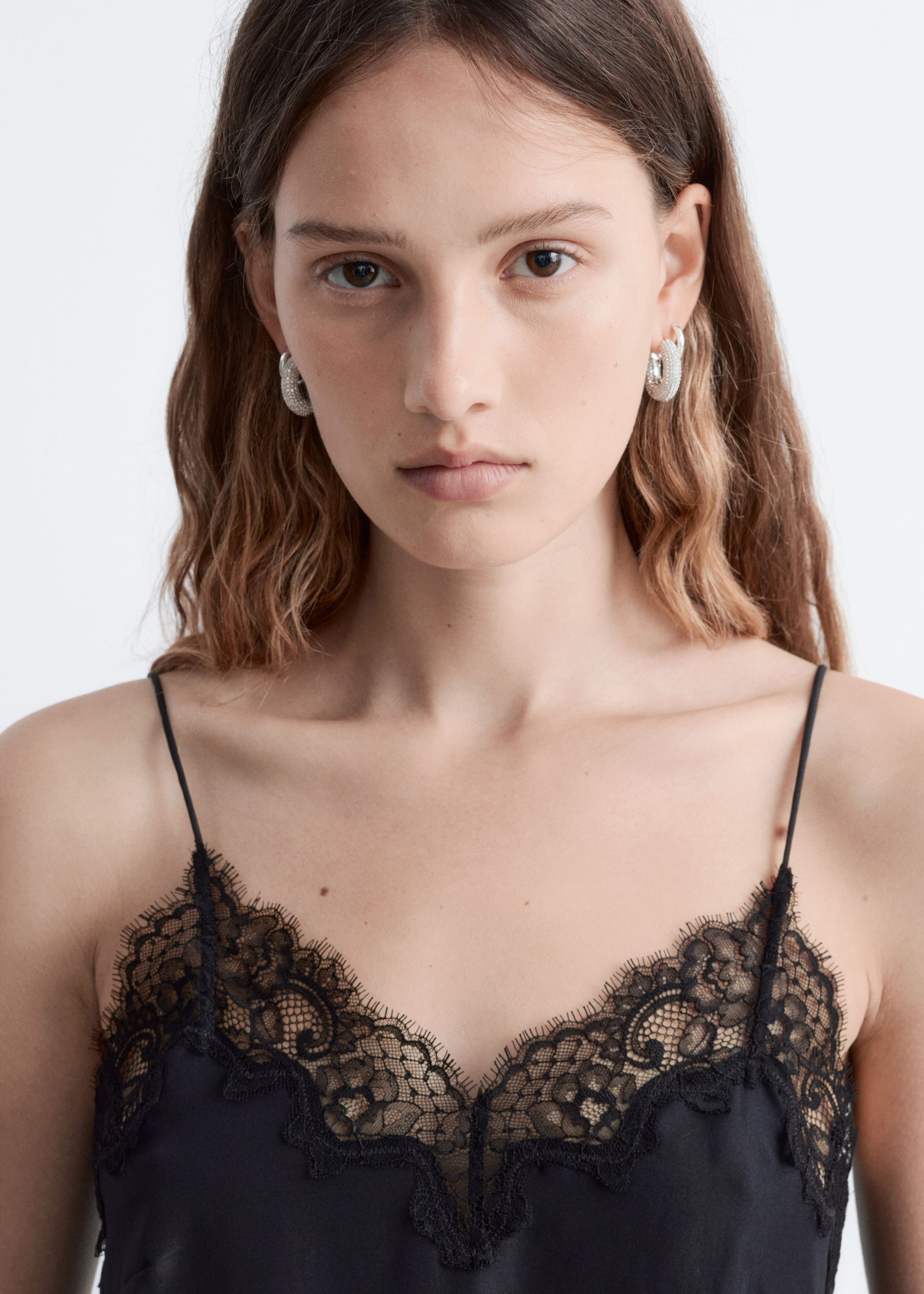 Image of Silk Slip Midi Dress