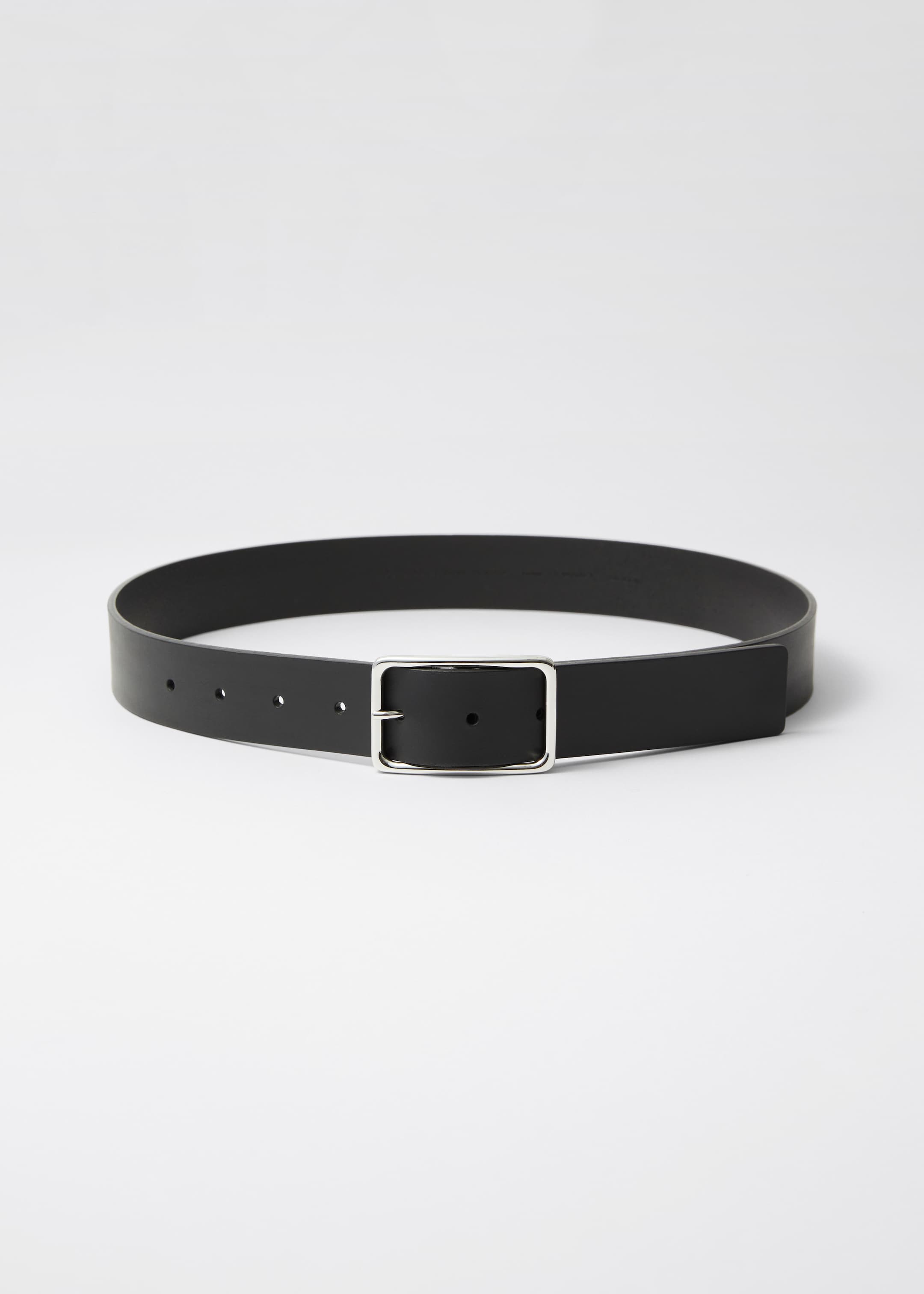 View larger image: Rectangular-Buckle Leather Belt - Black - Ladies | H&M GB 1