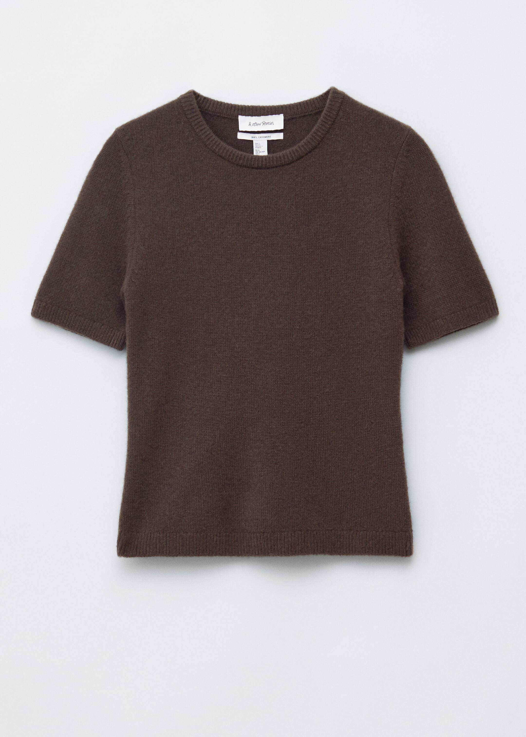 Ver imagem maior: T-shirt de malha de caxemira - Castanho escuro - SENHORA | H&M PT 6