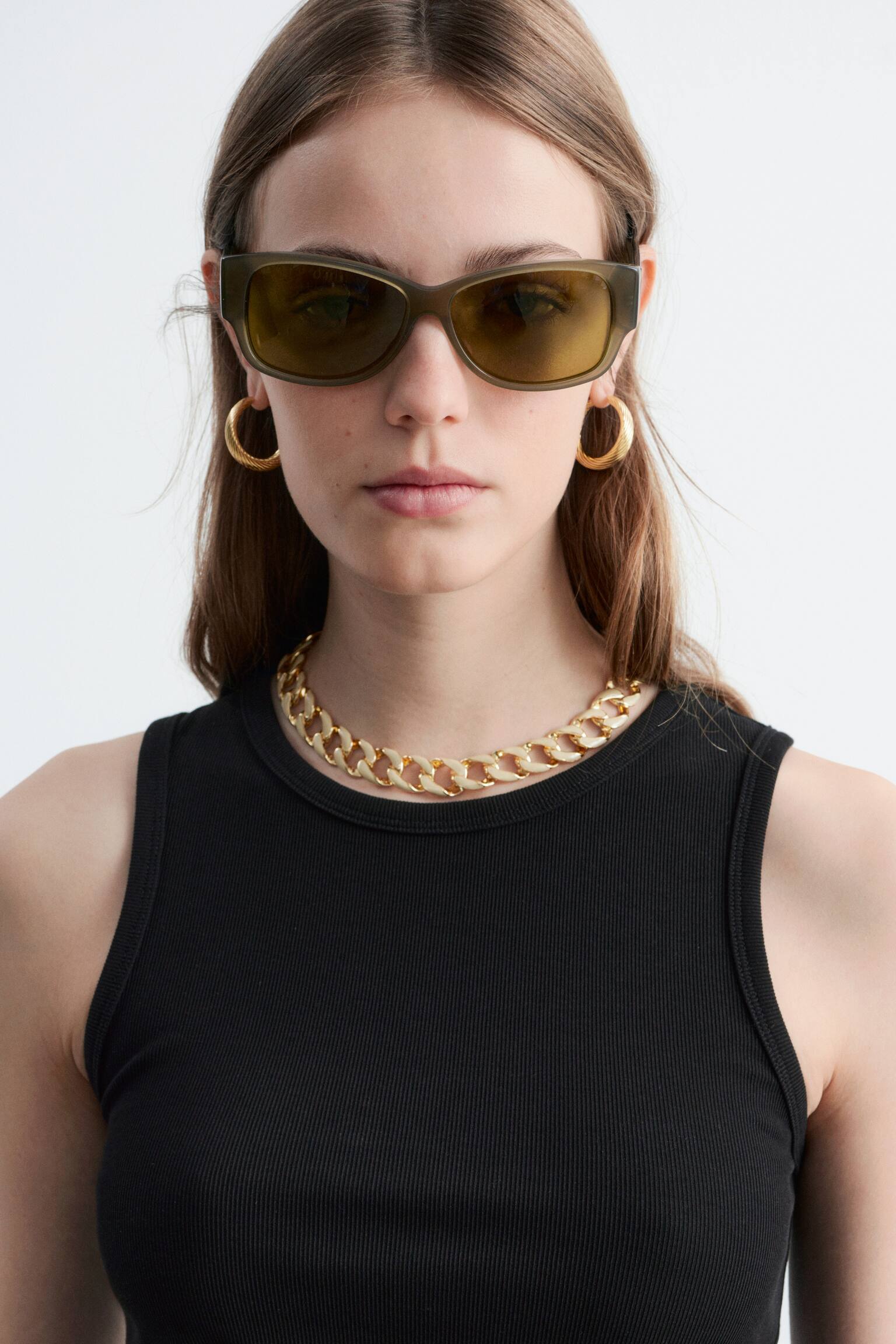 Figurbetontes Tanktop - Schwarz - 4