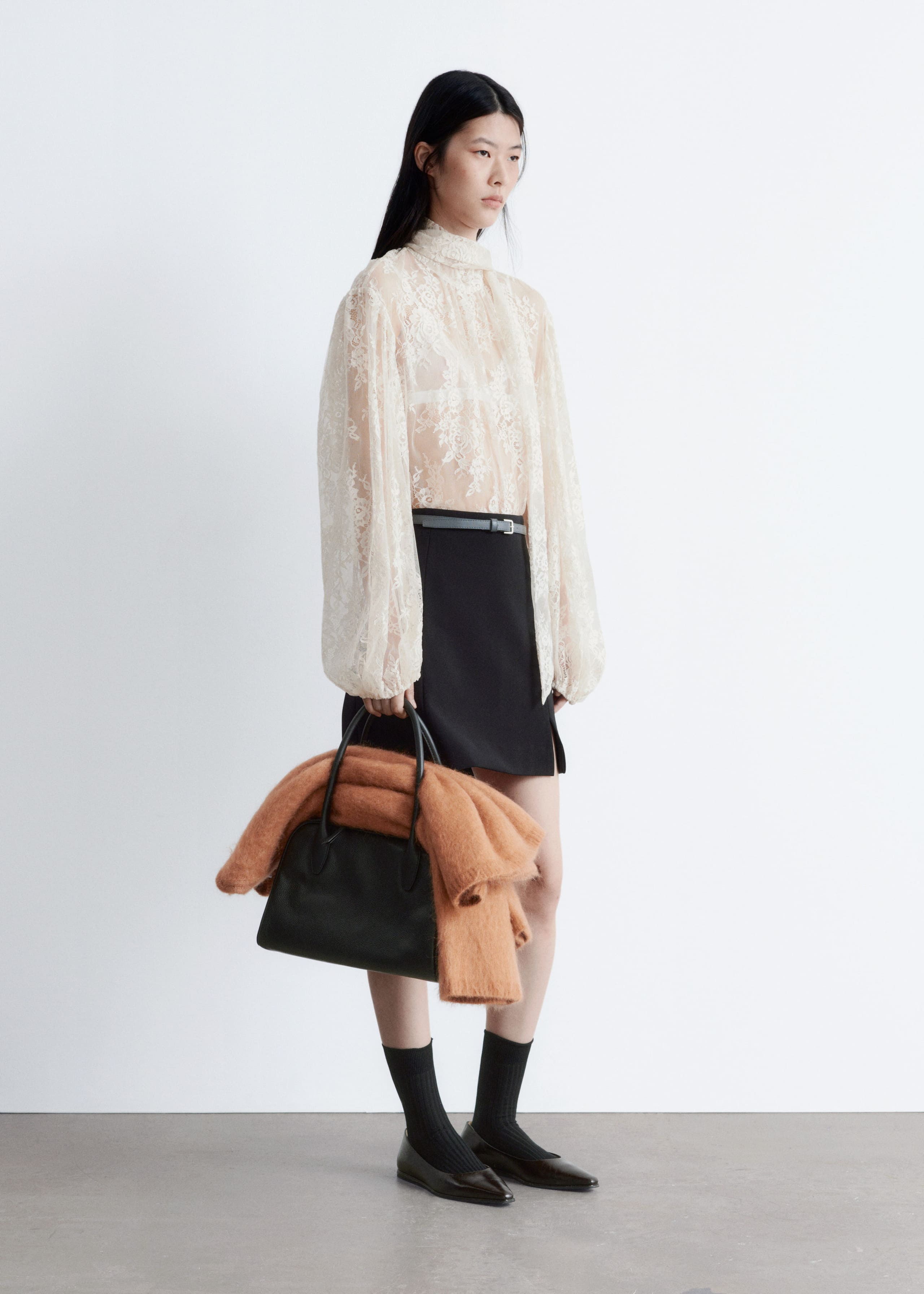 Image of High-Waist Mini Skirt