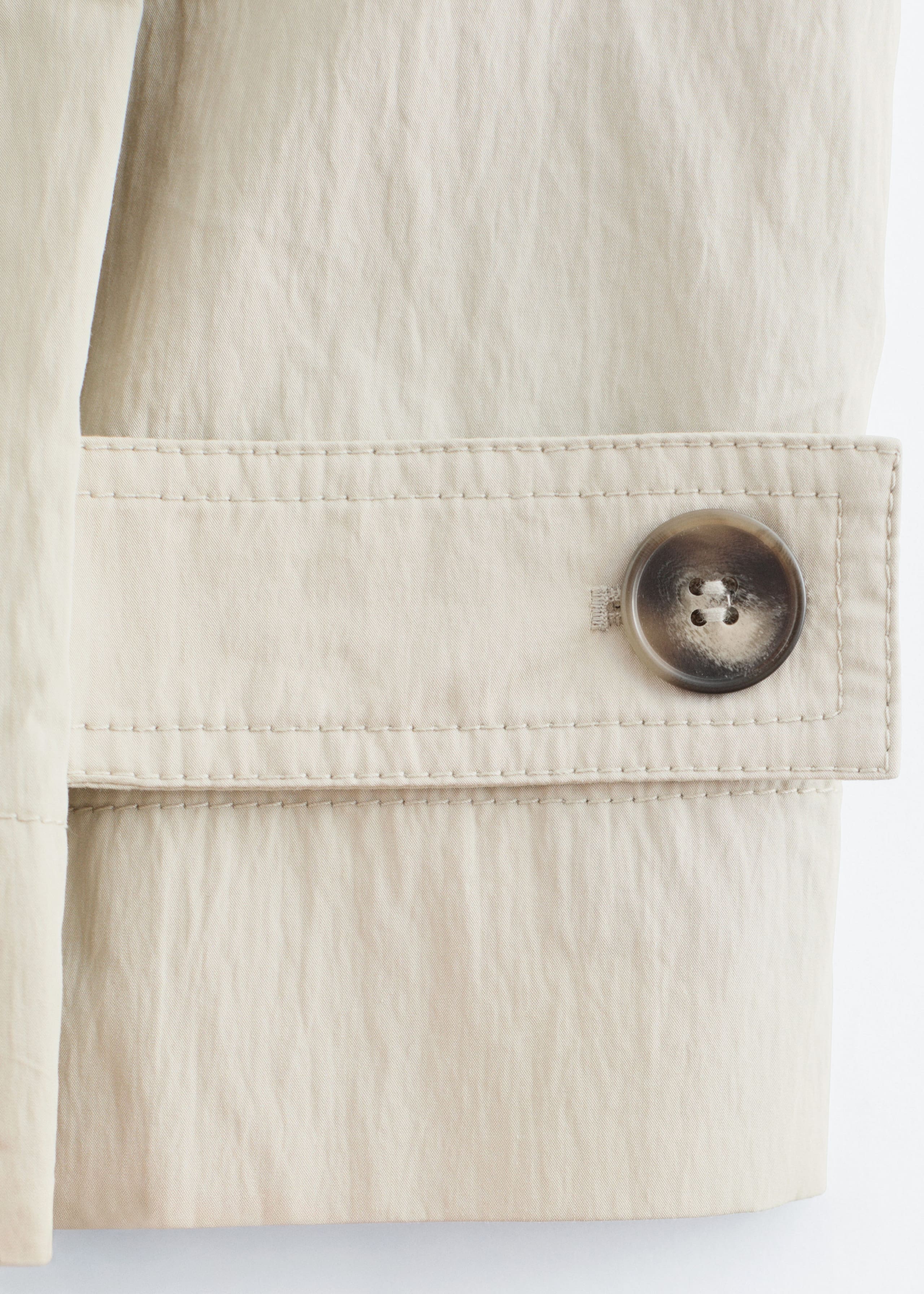 Image of Car coat con cintura