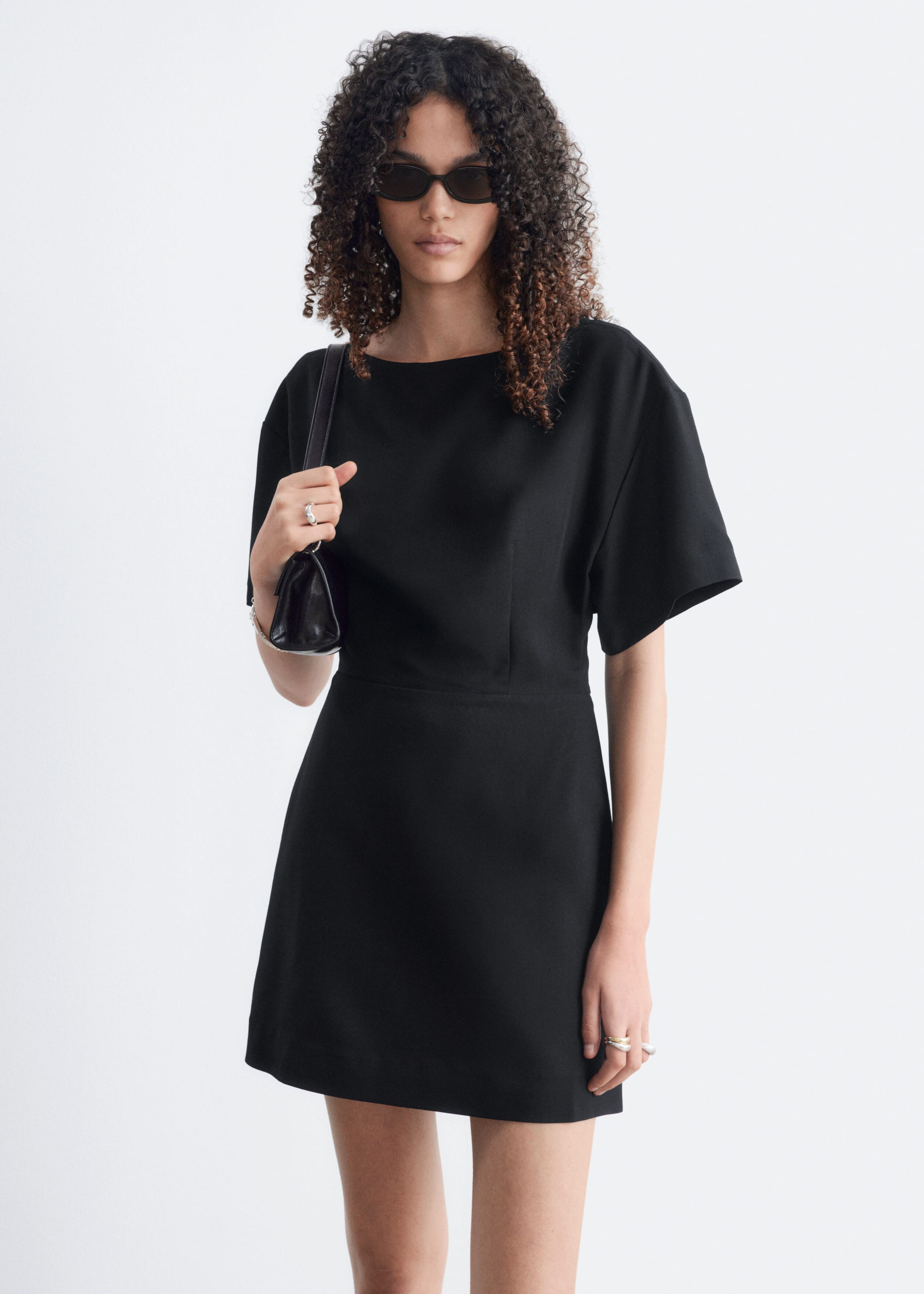 Open-Back Dress - Black - Lookbook