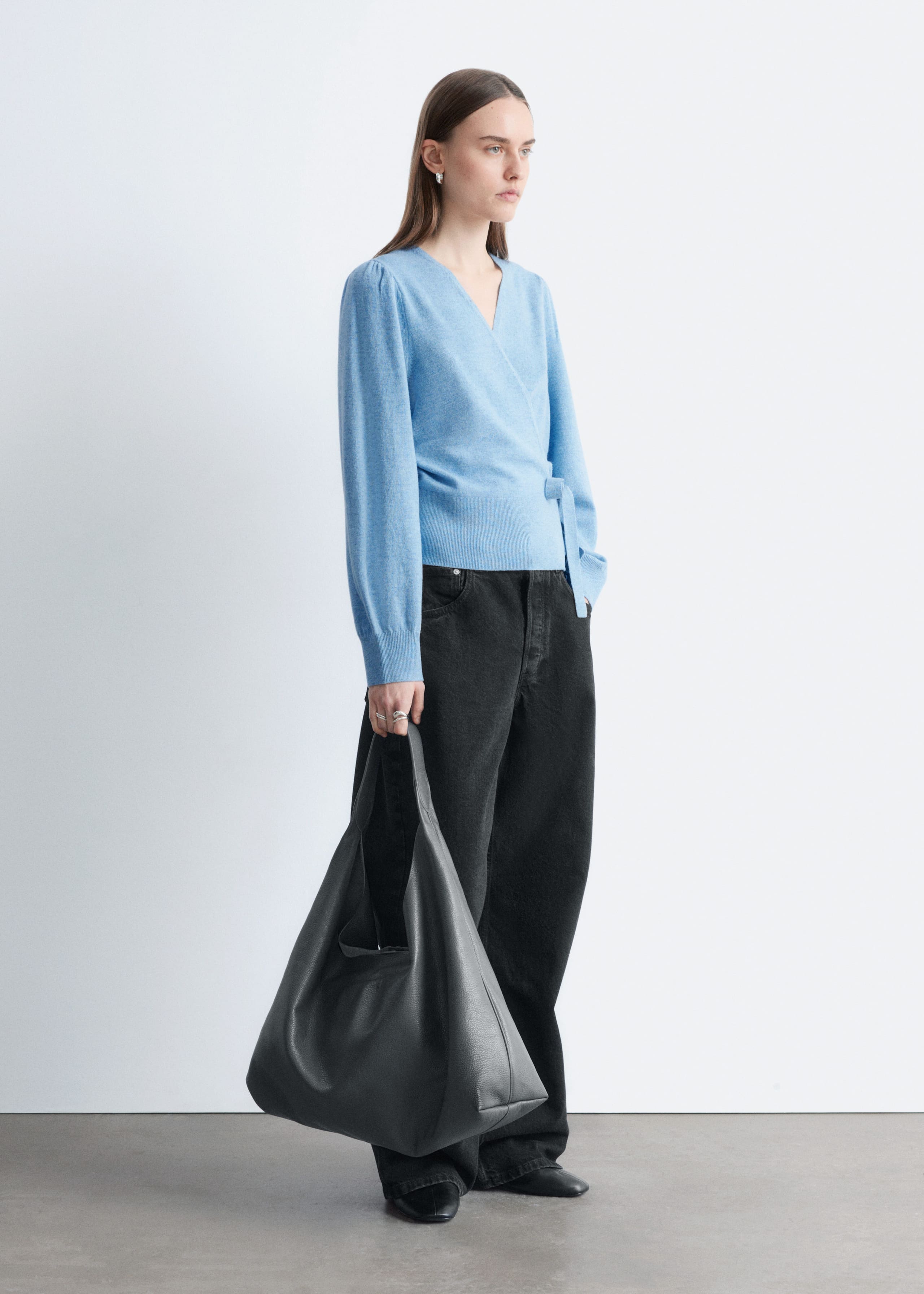 Image of Merino Wool Wrap Cardigan