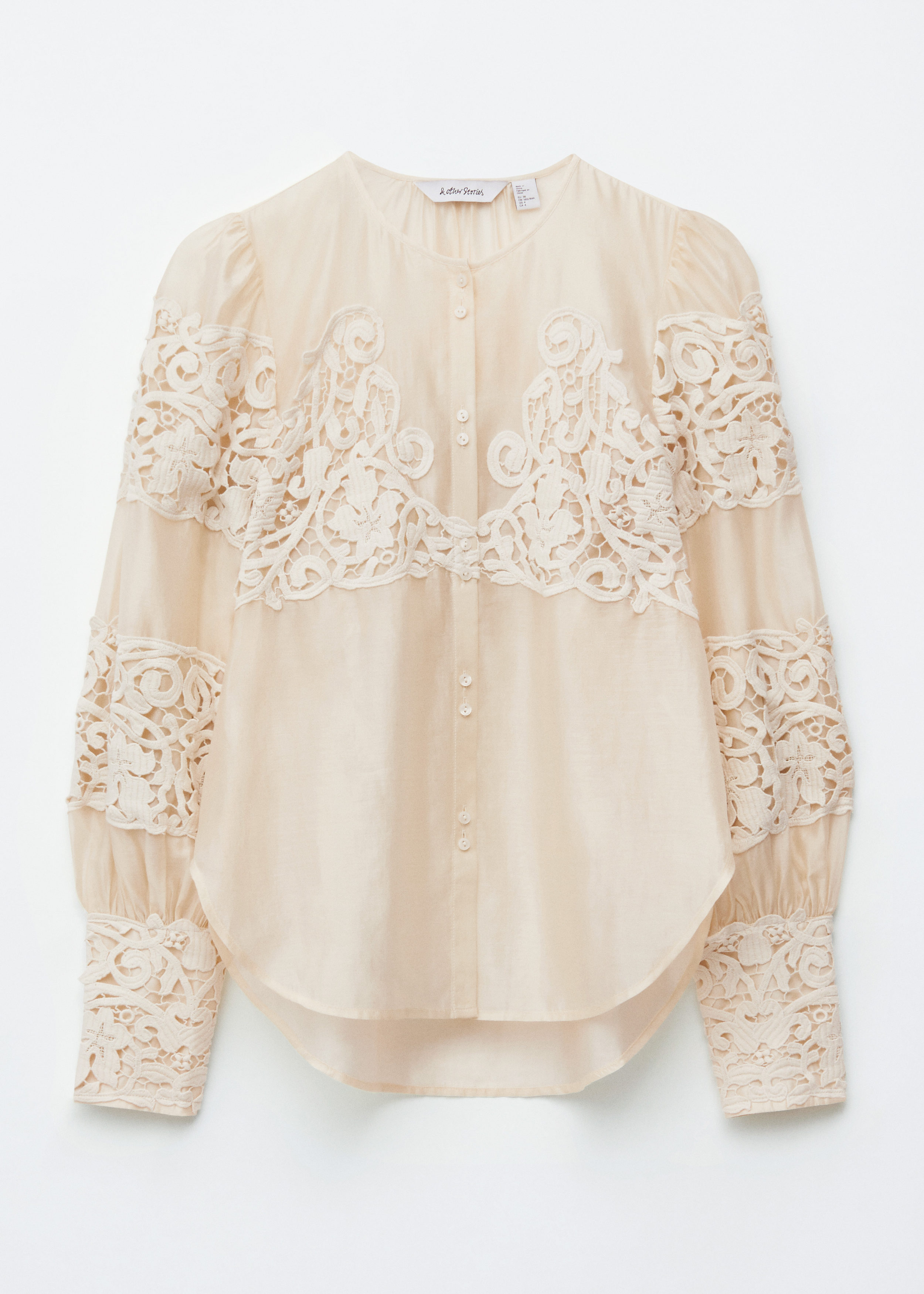Eaphi HALF EMBROIDERY LACE BLOUSE 限定 HALF SLEEVE EMBROIDERY LACE BLOUSE【STORE限定】