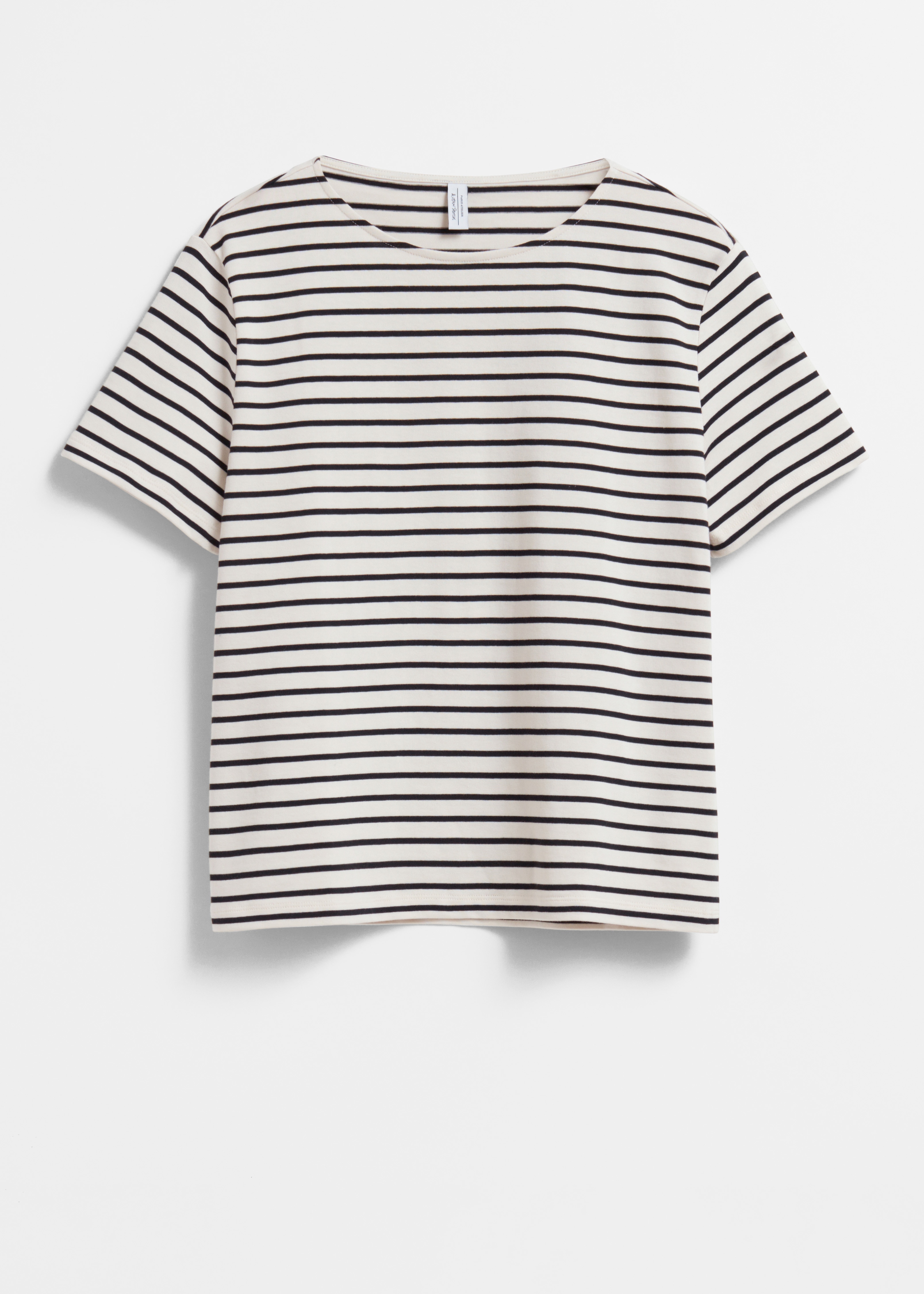 Gestreiftes T-Shirt - Schwarz/Weiß gestreift