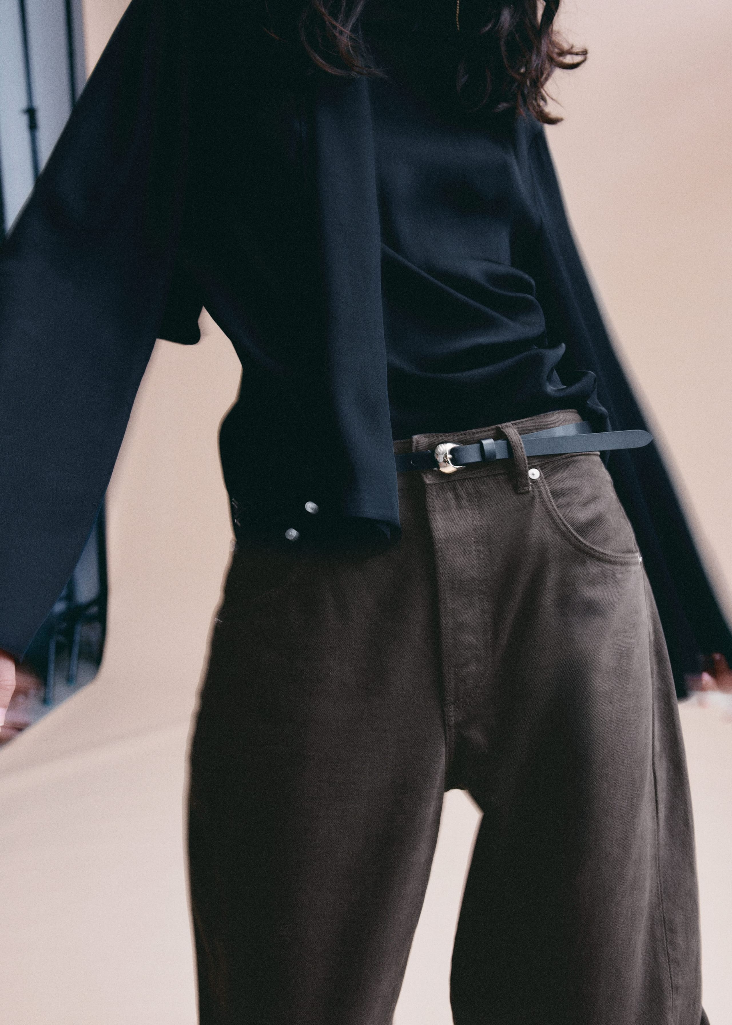 Image of Barrel-Leg Jeans