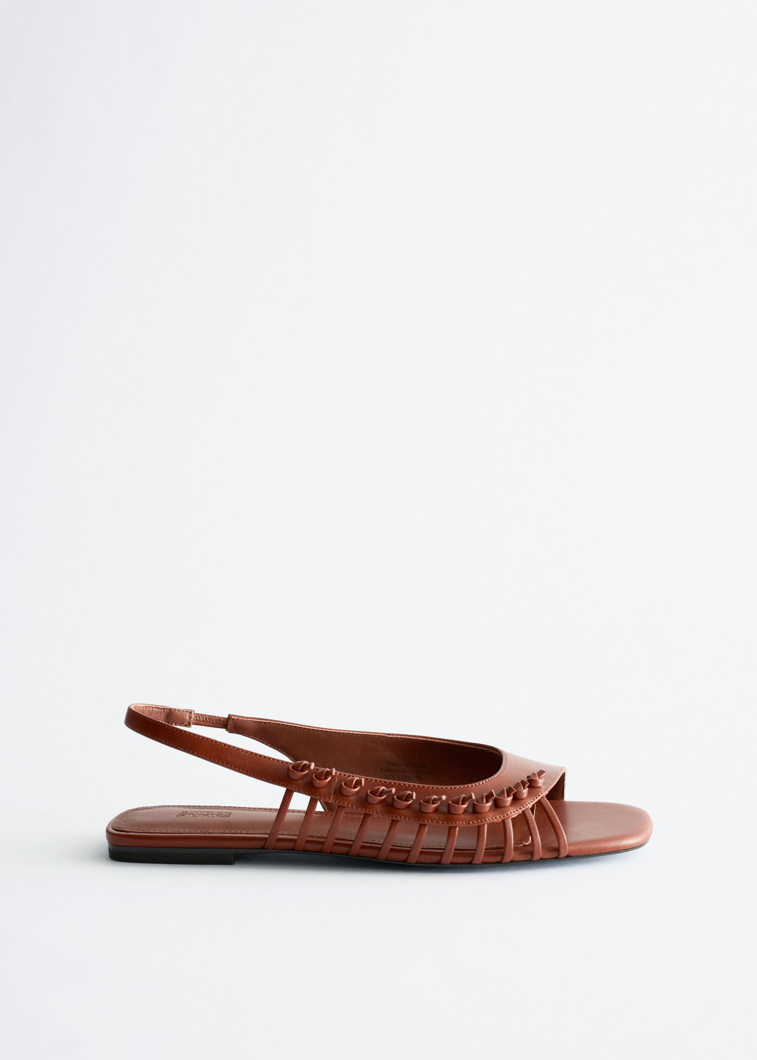 Leather Slingback Sandals - Green - Still Life