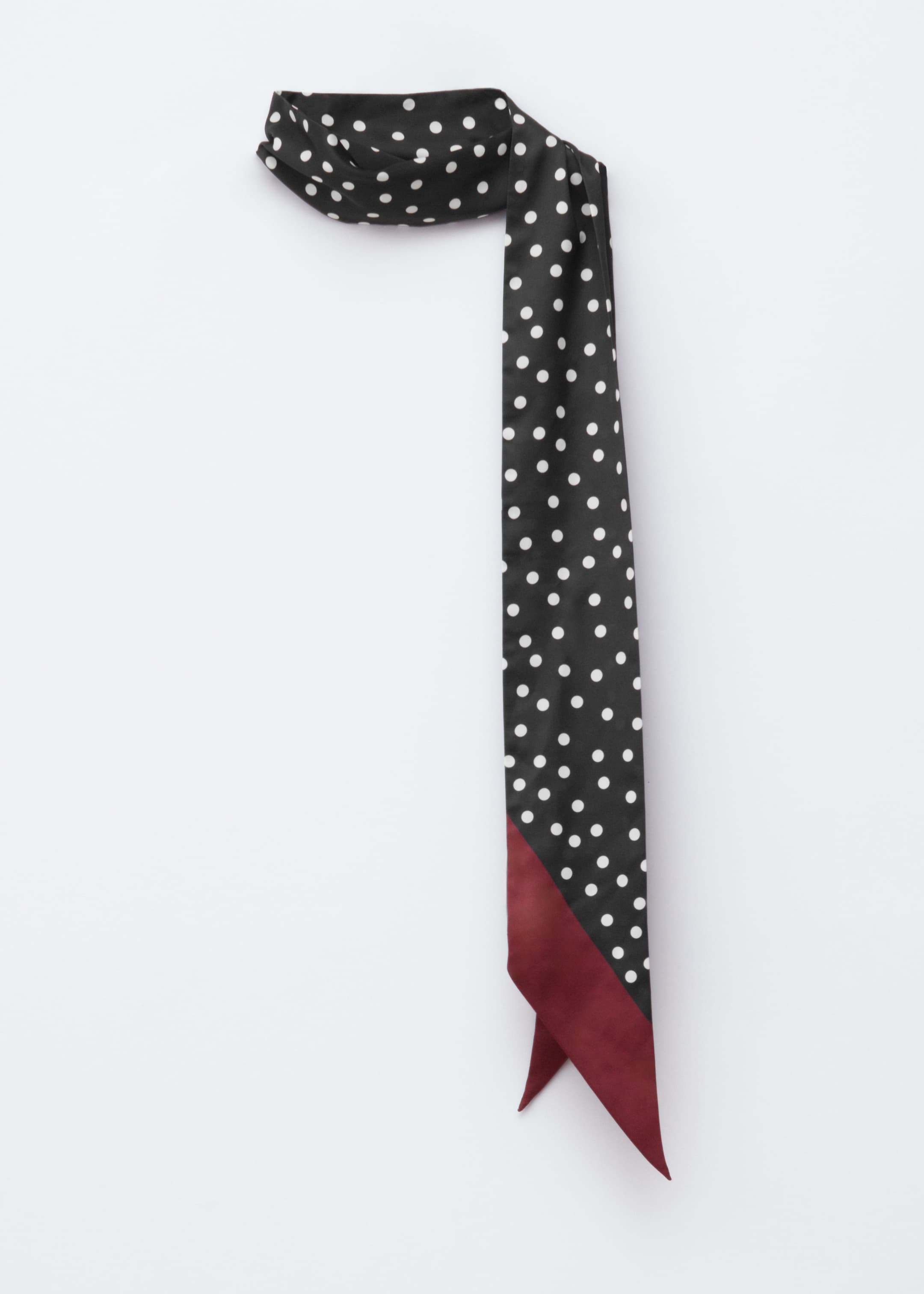 Größeres Bild ansehen: Schmales Tuch mit Polka-Dots - Schwarz/Gepunktet - Ladies | H&M DE 4