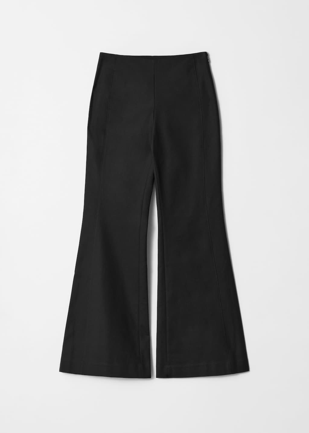 Image of Pantaloni slim a gamba svasata