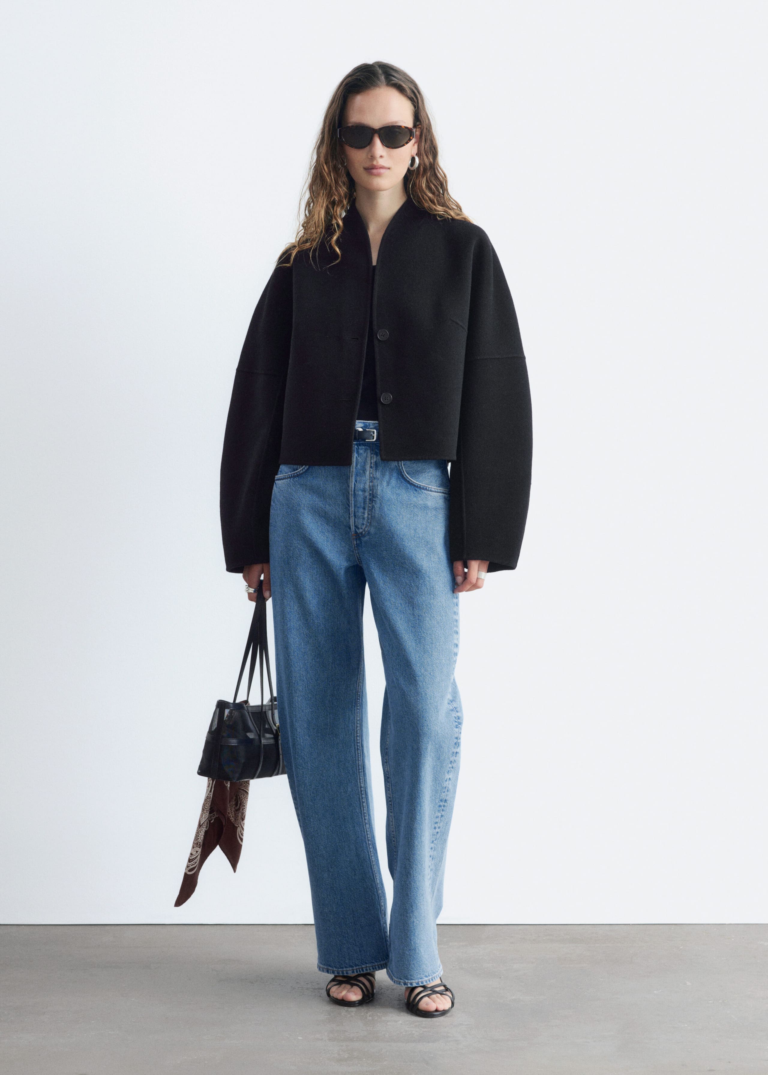 Wool Doublé Jacket - Brown - Lookbook