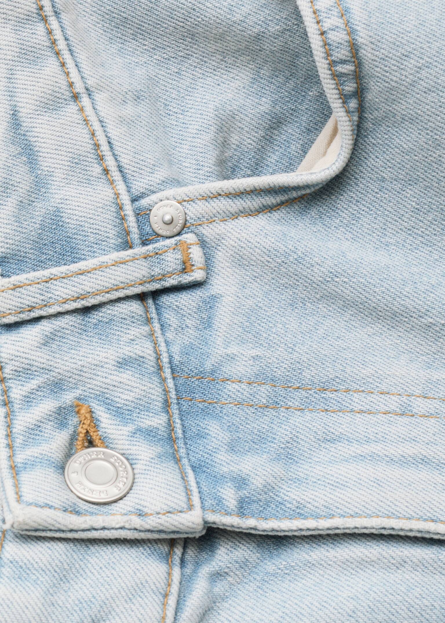 Jeans mit hohem Bund und weitem Bein - Hellblau/Mittelblaue Waschung - 3