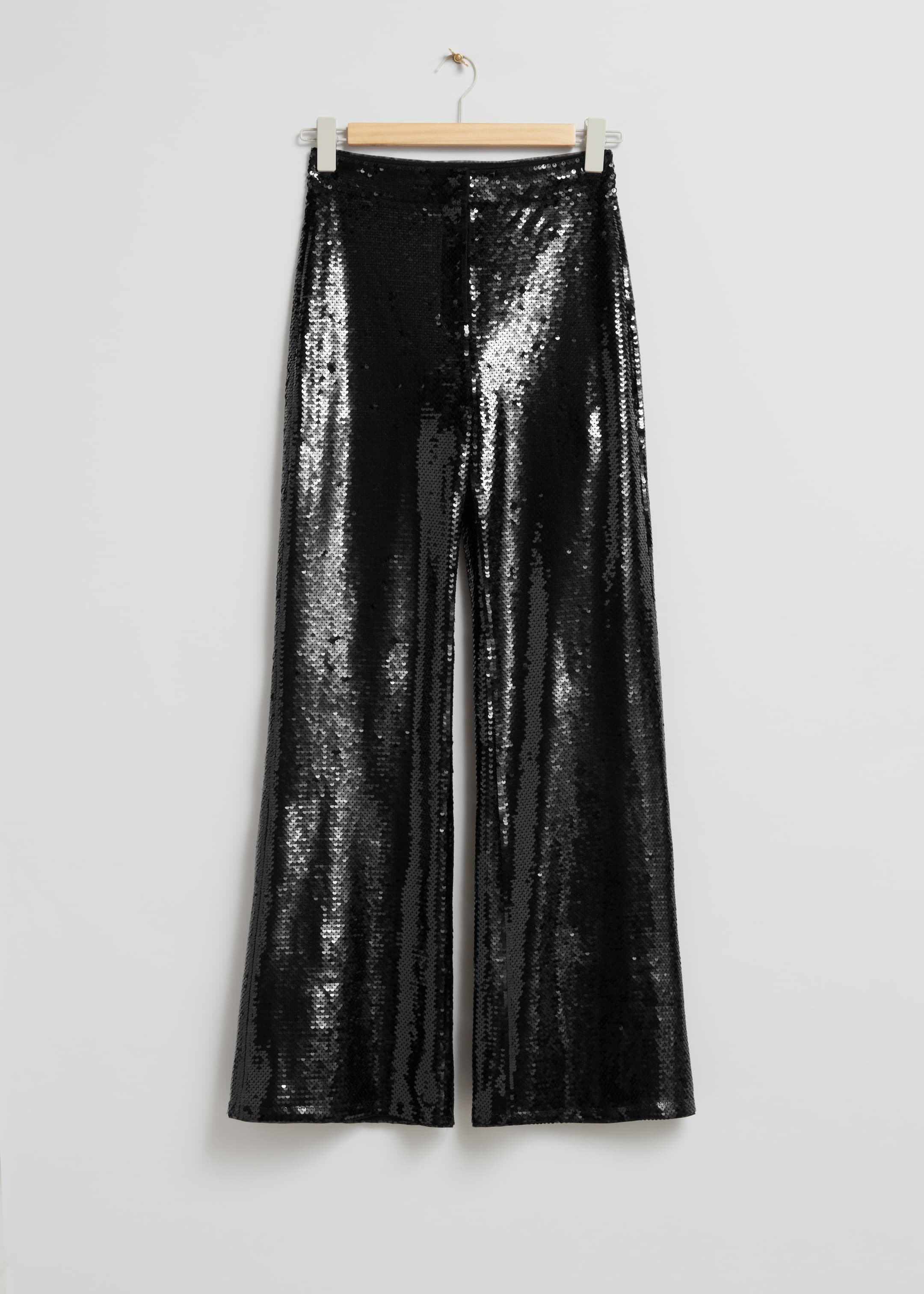 Ingrandisci l'immagine: Sequin Trousers - Black - DONNA | H&M CH 1