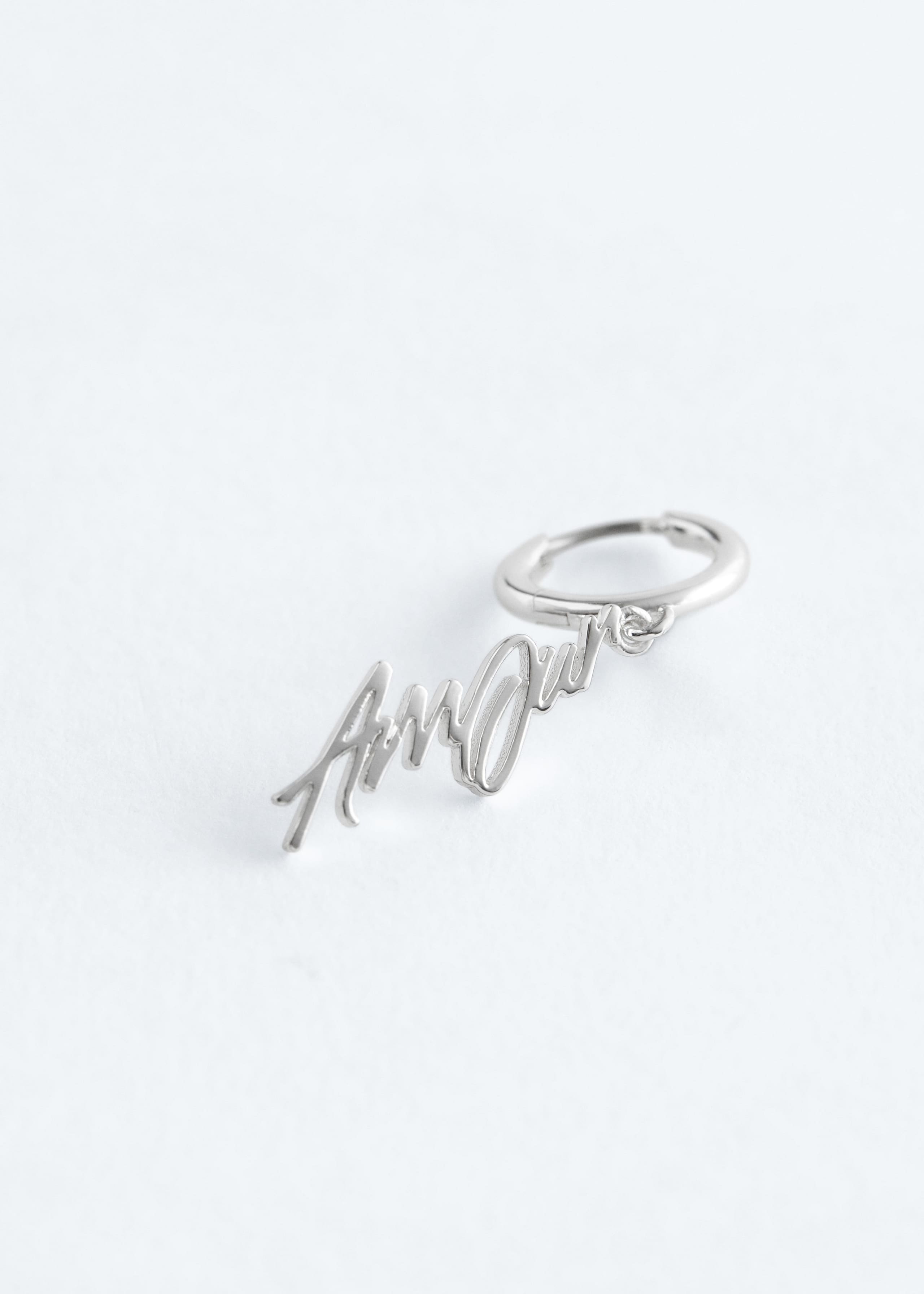 Image of Motif-Detail Hoop Earrings Set