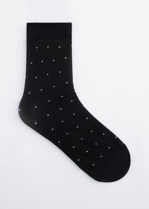 Noir/Pois blancs