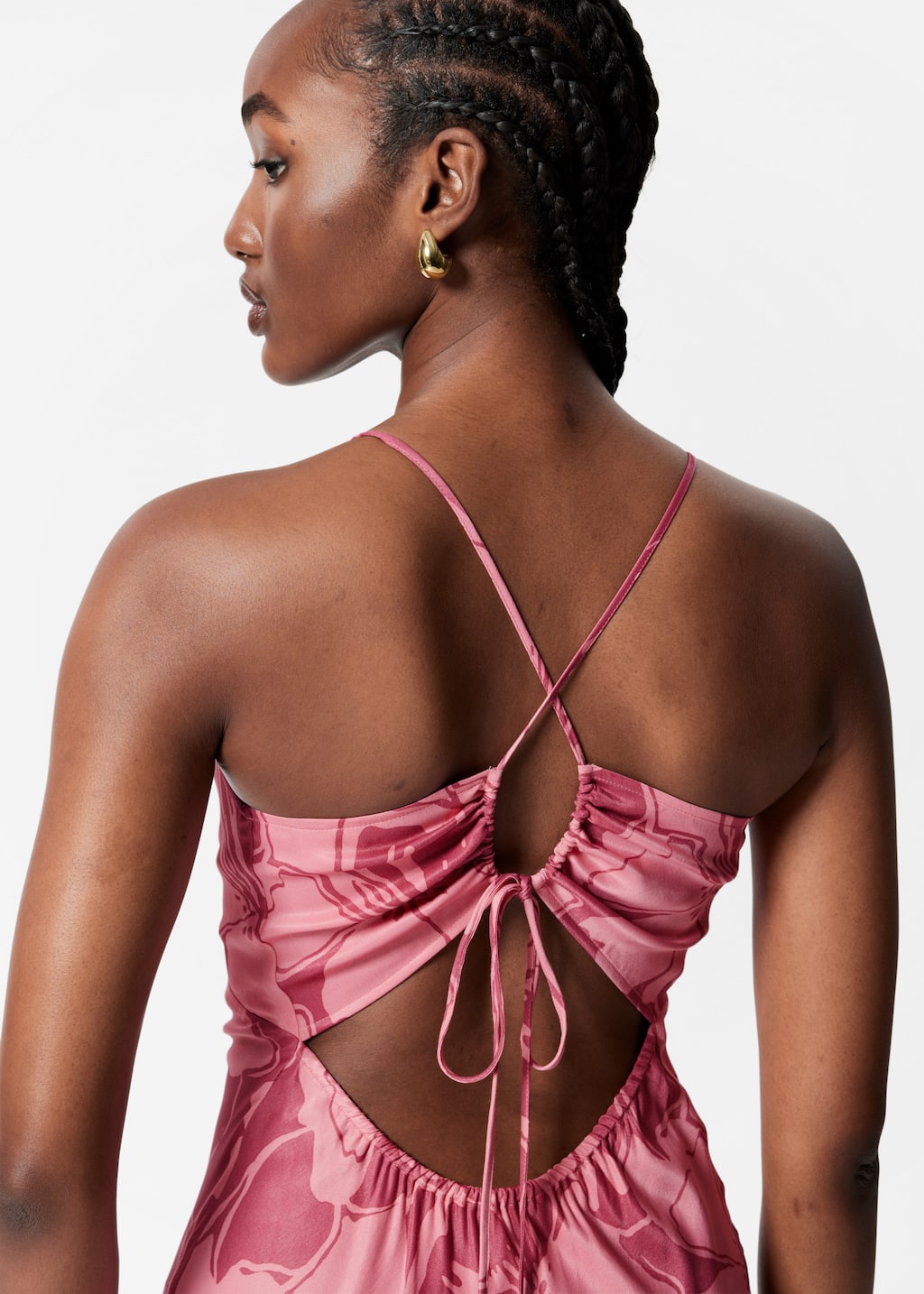 Image of Satin Slip Midi Dress