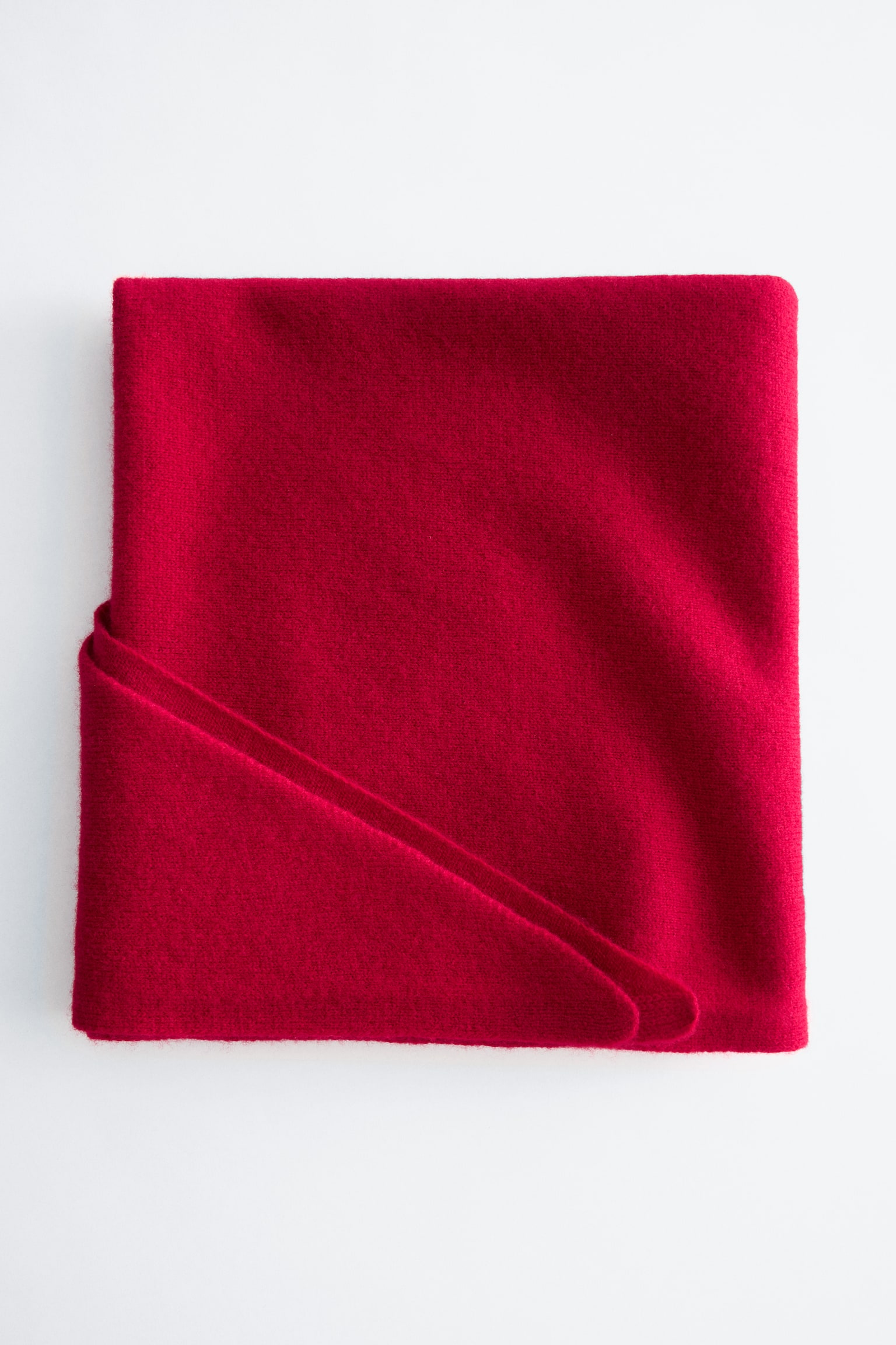 Fular din lână pură - Roșu Închis/Maro Închis - 3