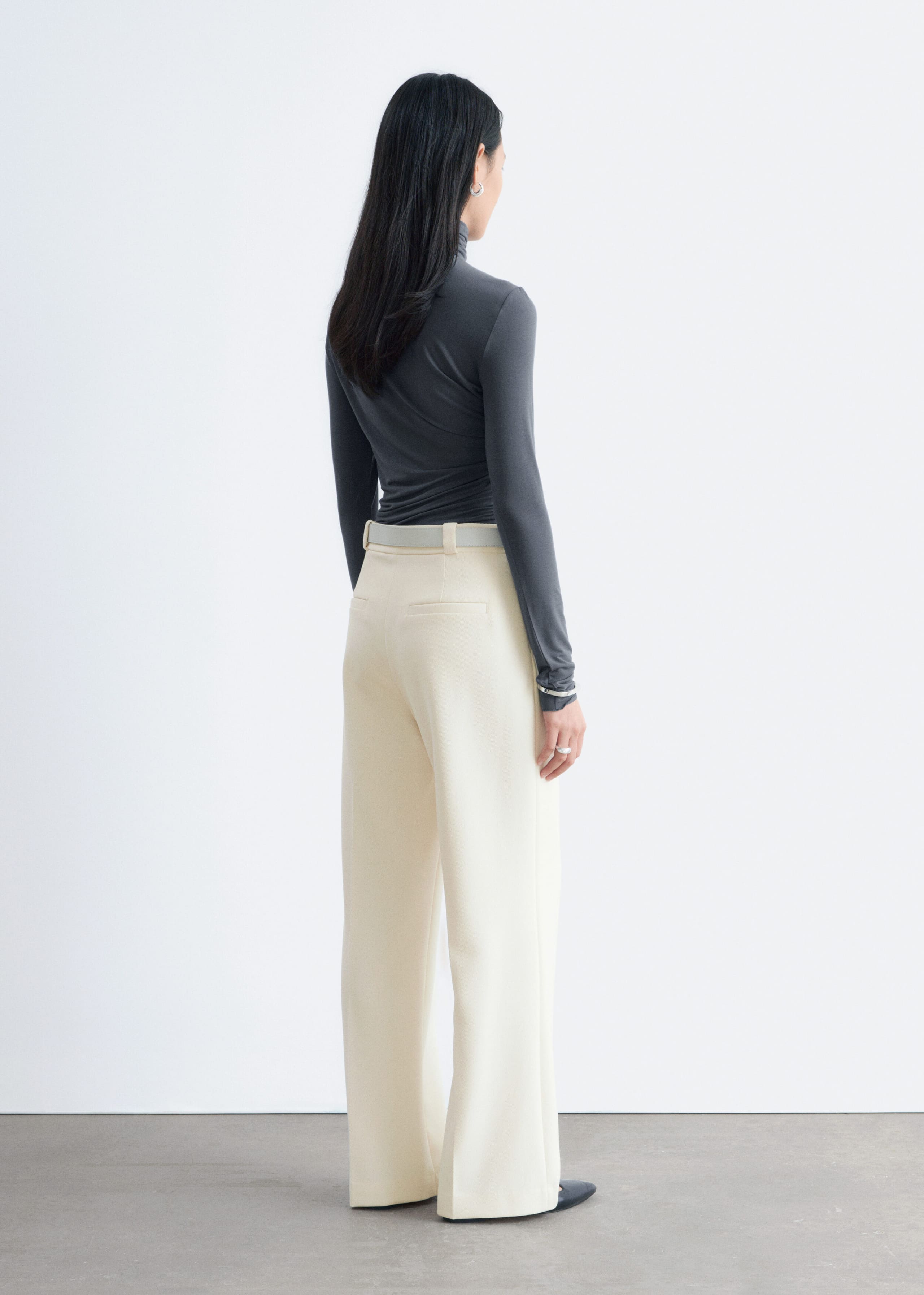 Image of Straight Press-Crease Trousers