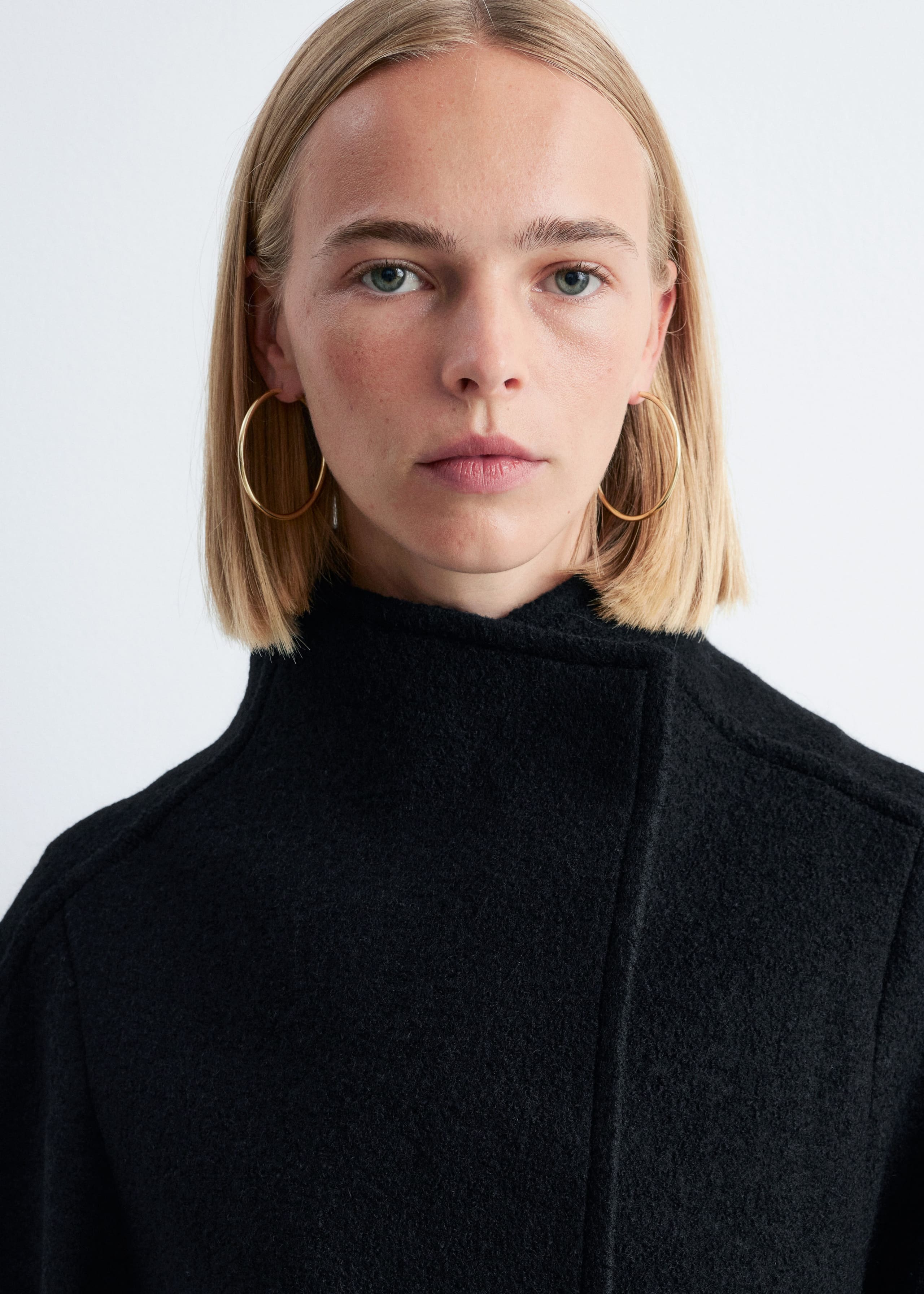 Image of Asymmetric Wool Jacket