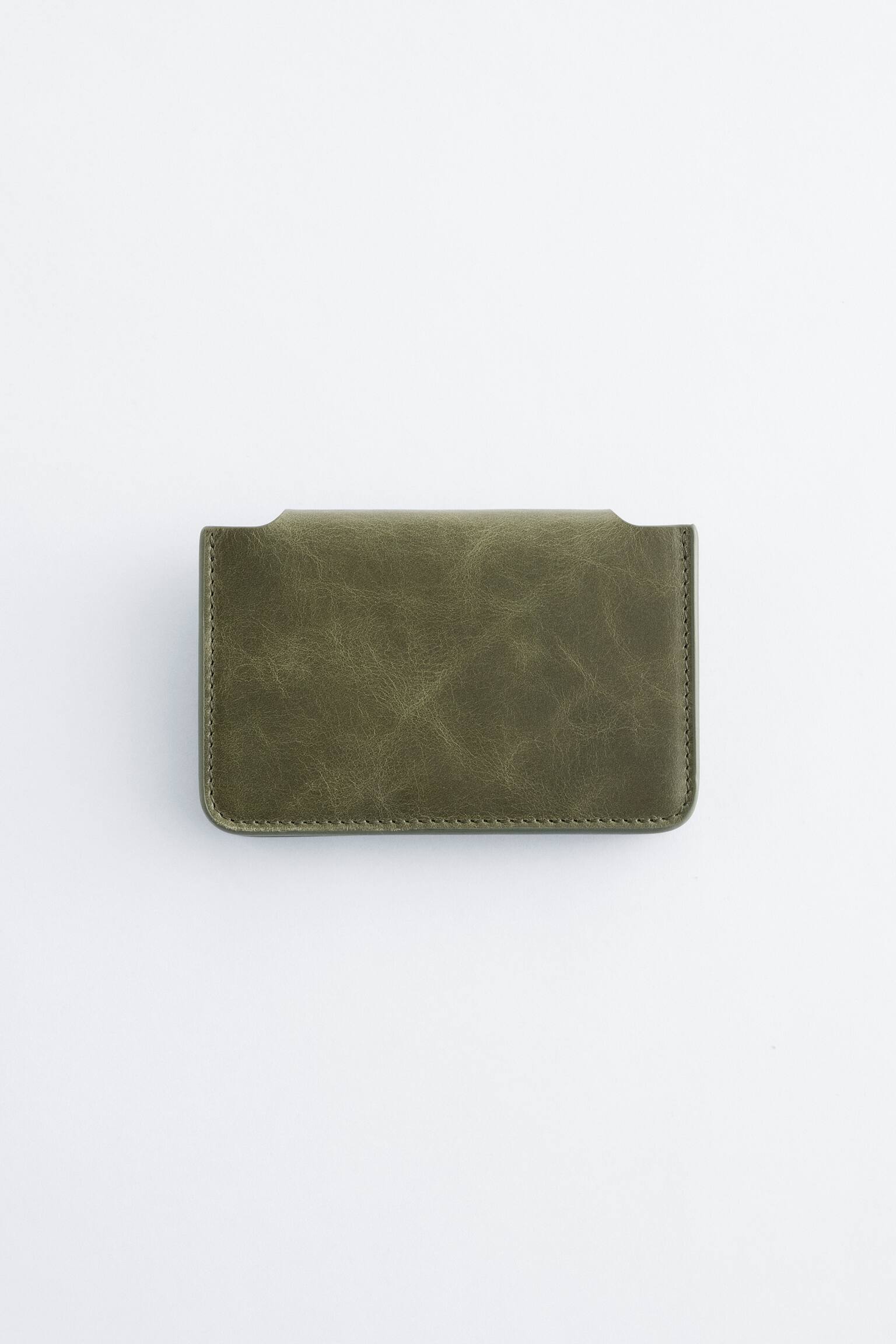 Porta-cartões pequeno - Verde caqui/Creme/Castanho/Bege escuro/Rosa claro - 2