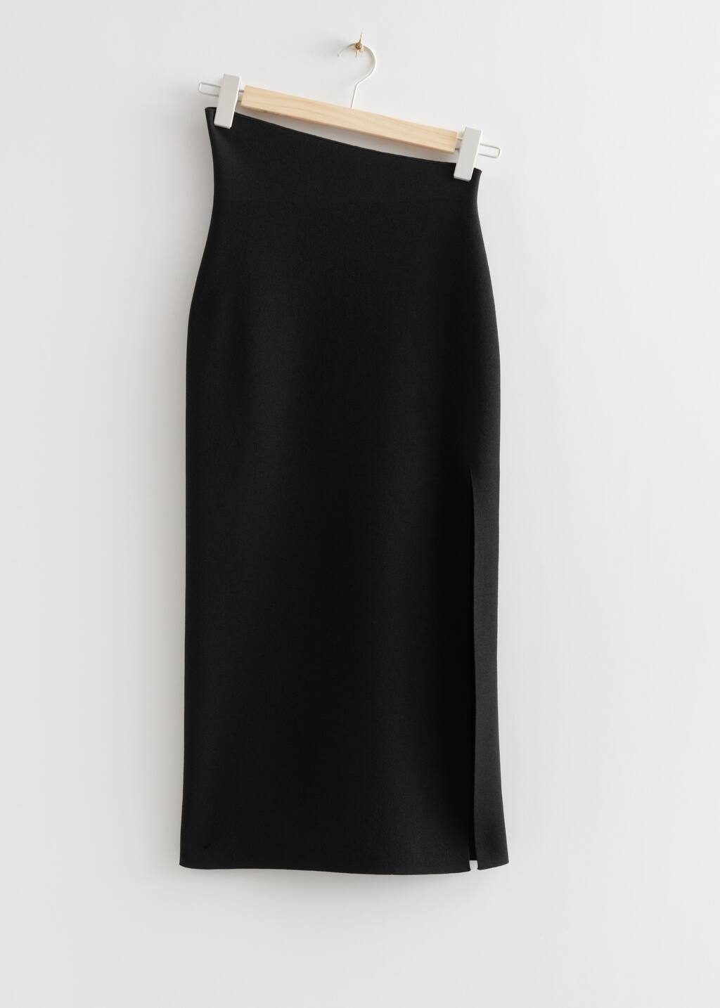 FittedAsymmetricMidiSkirt - Yellow - Bodegón