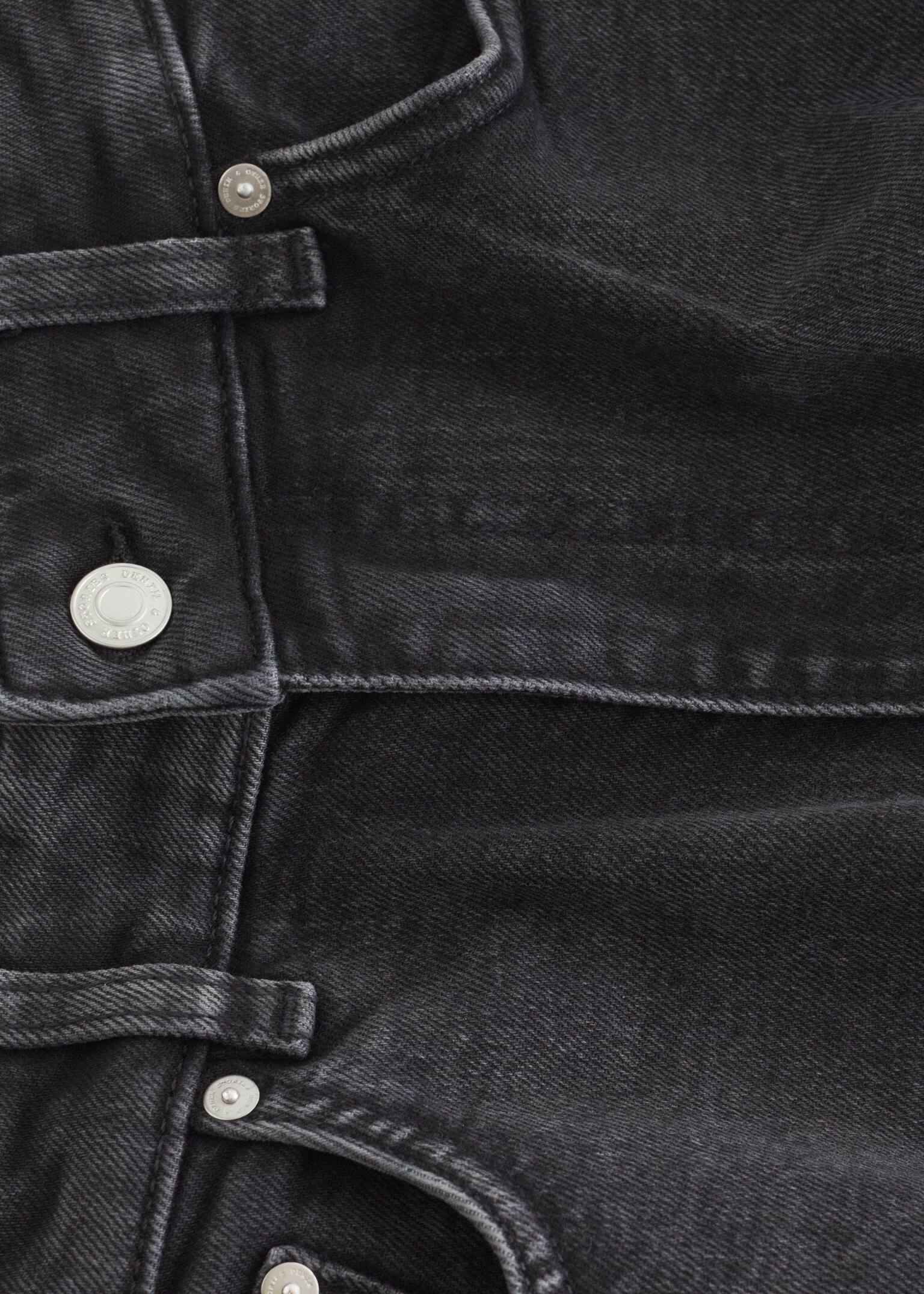 Jeans mit hohem Bund und weitem Bein - Schwarz/Hellblau/Mittelblaue Waschung - 9