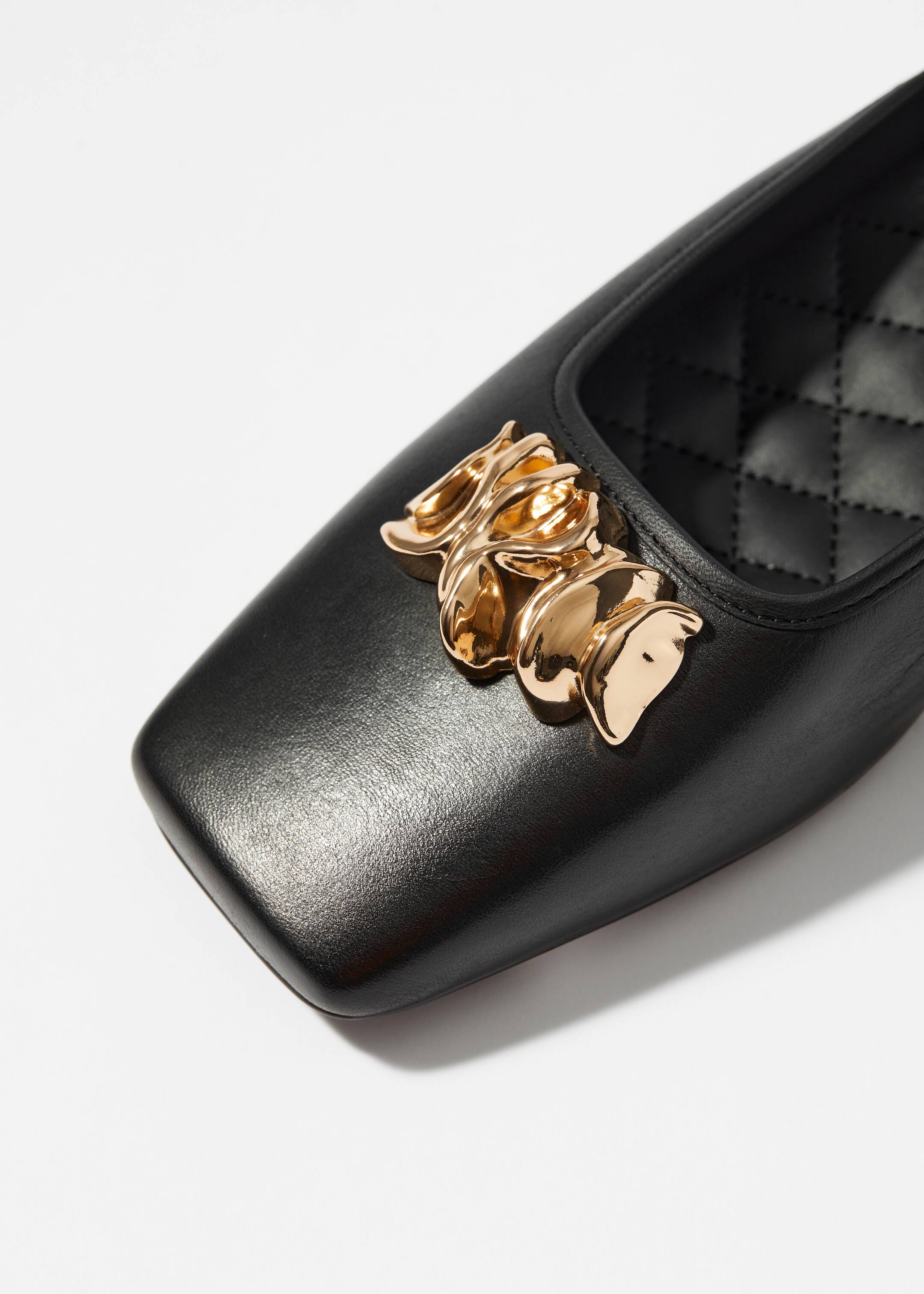 Ingrandisci l'immagine: Embellished Leather Mules - Black - DONNA | H&M CH 4