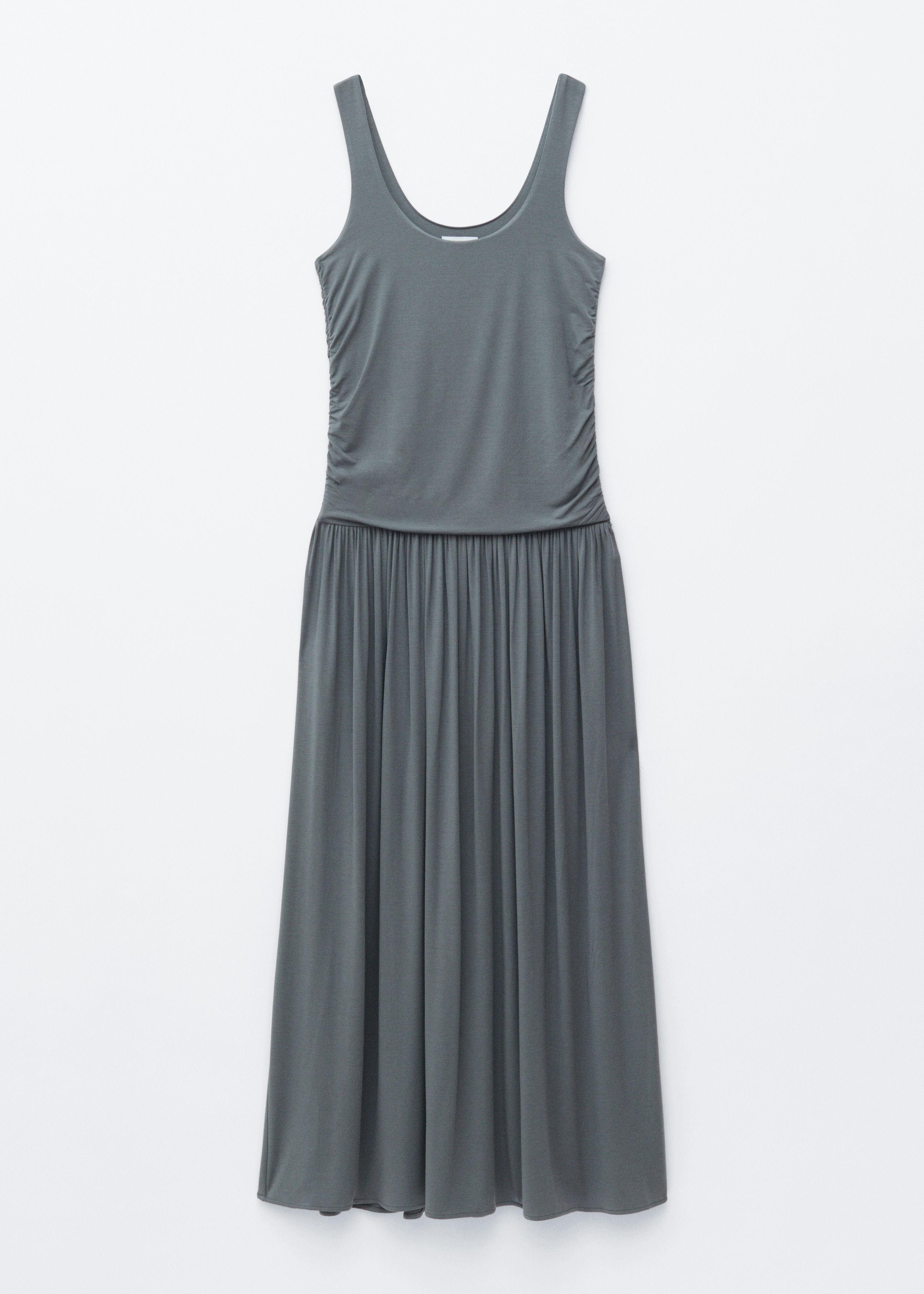 Rochie Maxi Din Jerseu Adunată