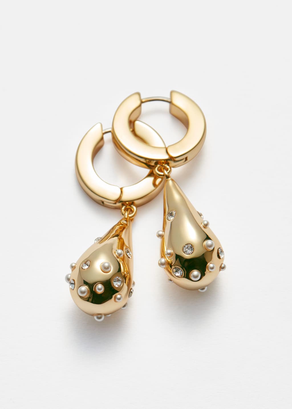 Droplet Hoop Earrings - Gold - Still Life