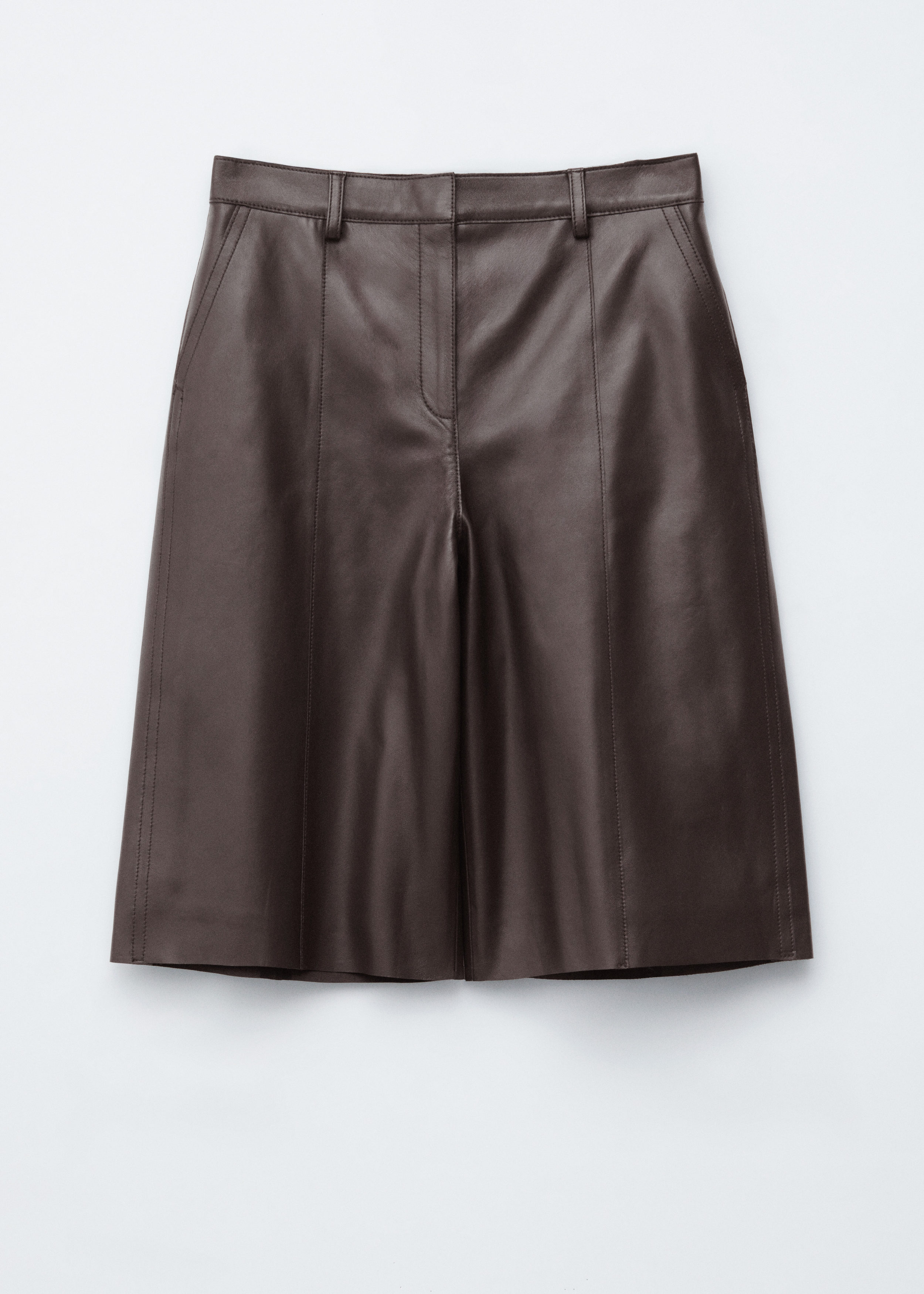 Nappa Leather Bermuda Shorts