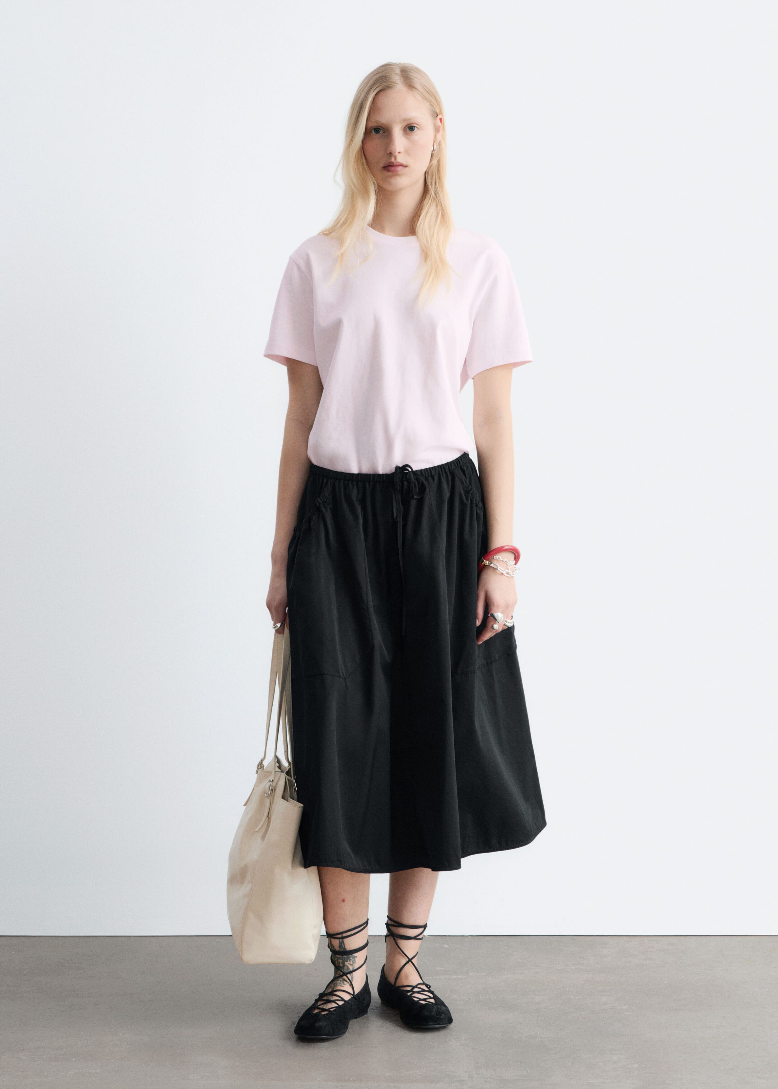 Image of Cotton Crew-Neck T-Shirt