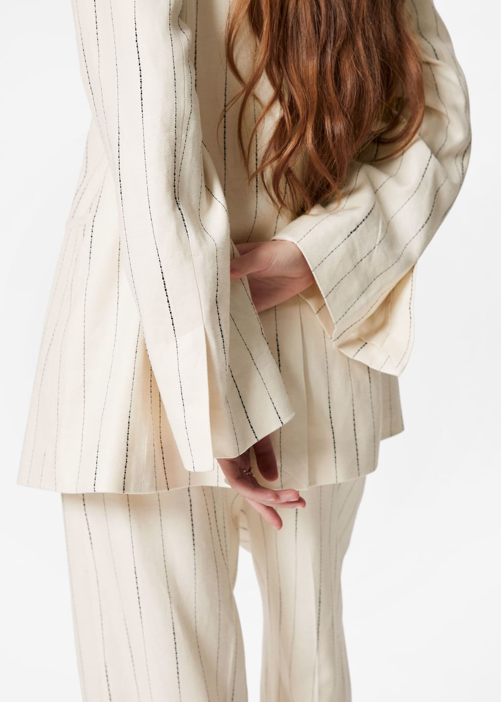 Image of Americana de botonadura sencilla relaxed fit