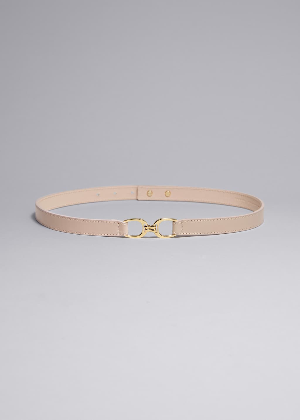 Mid-Waist Leather Belt - Black - Still Life
