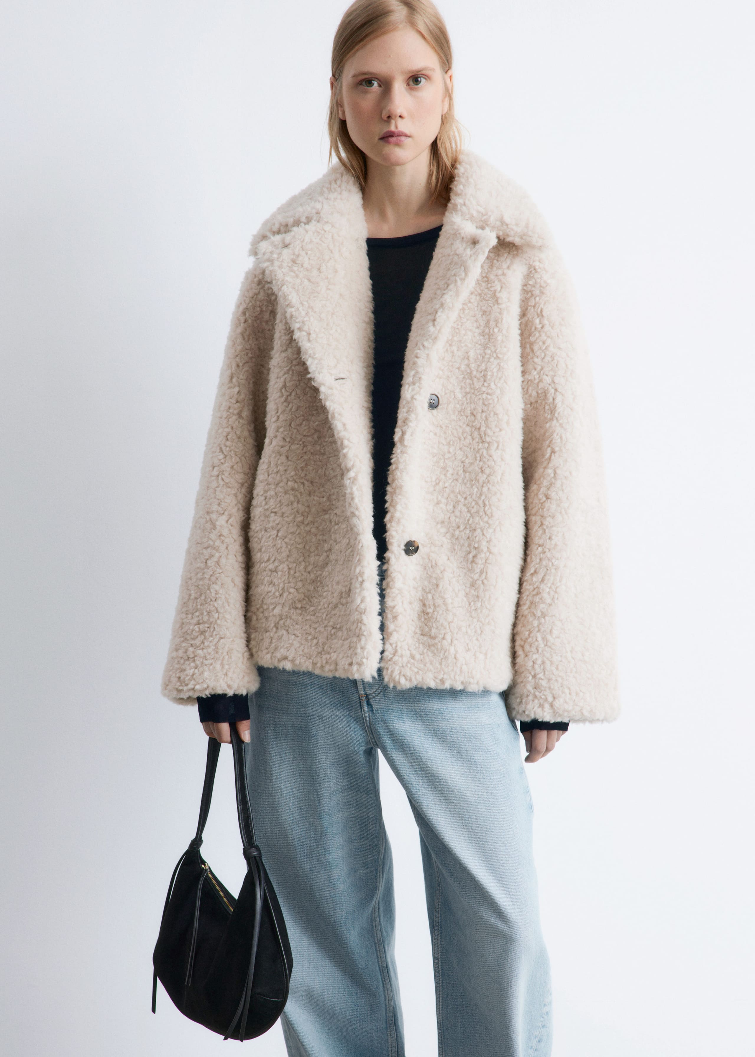 Image of Fringed Suede Shoulder Bag