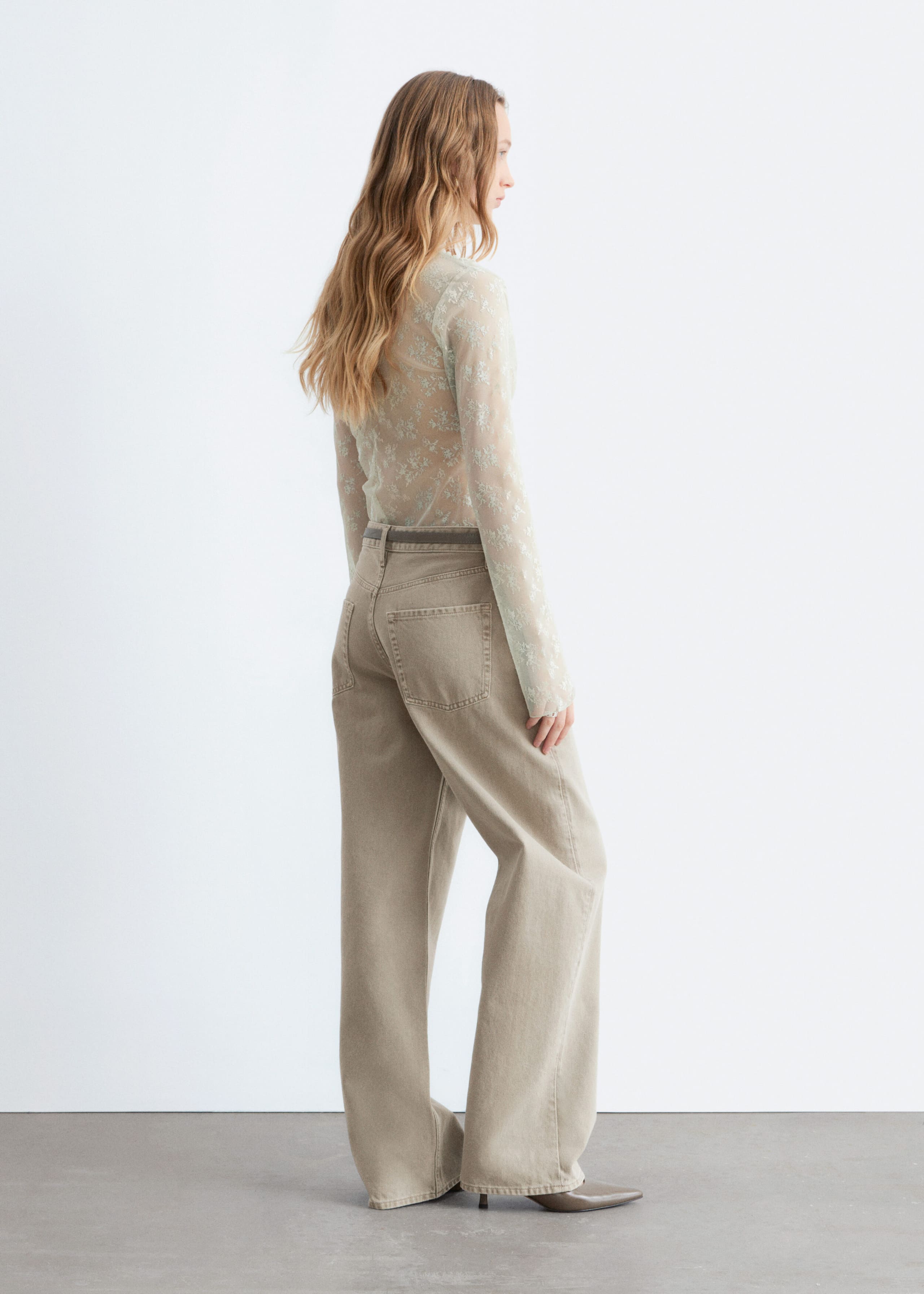 Image of Long-Sleeve Lace Top