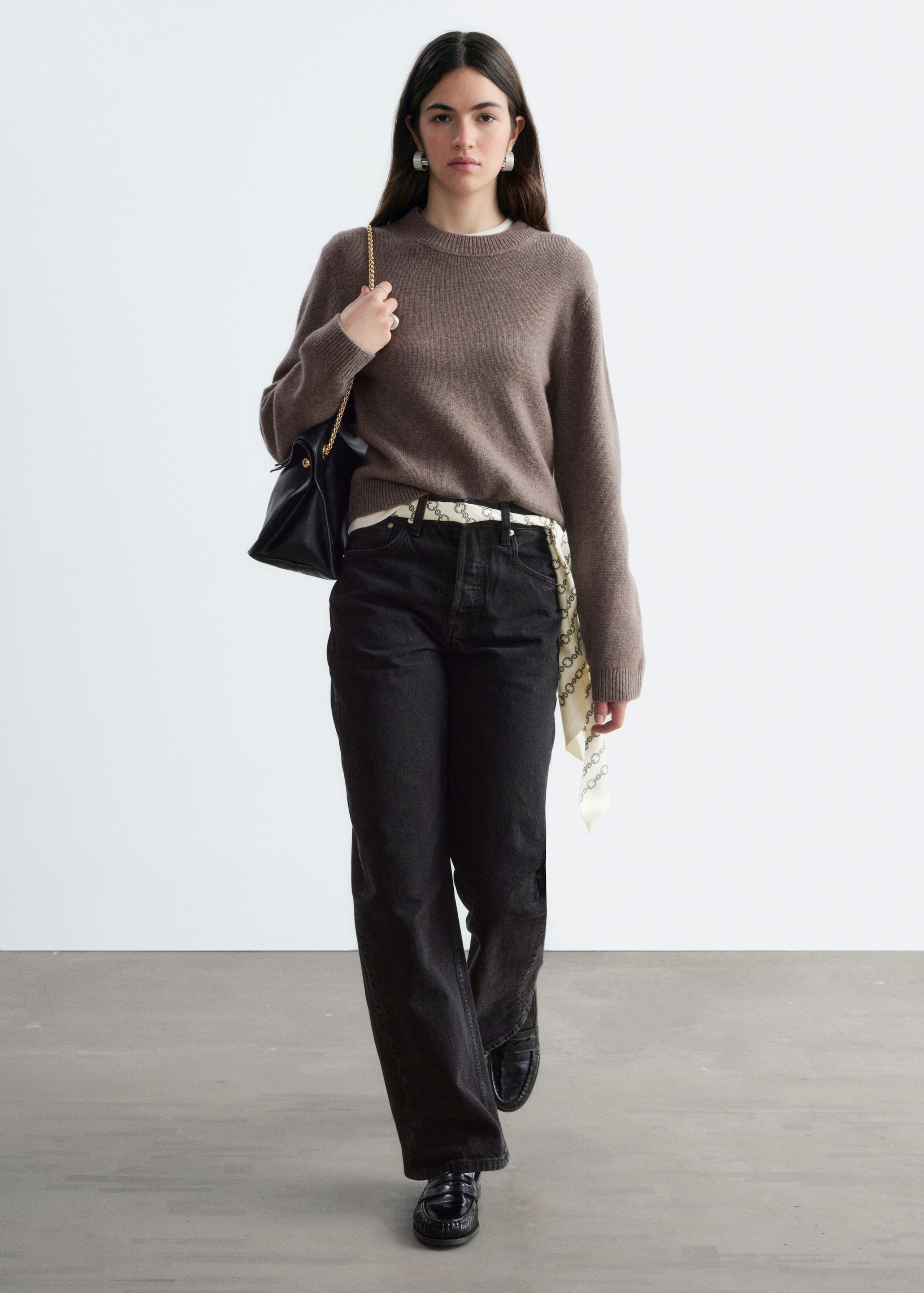 Sweter z domieszką kaszmiru – Dark Mole – Lookbook
