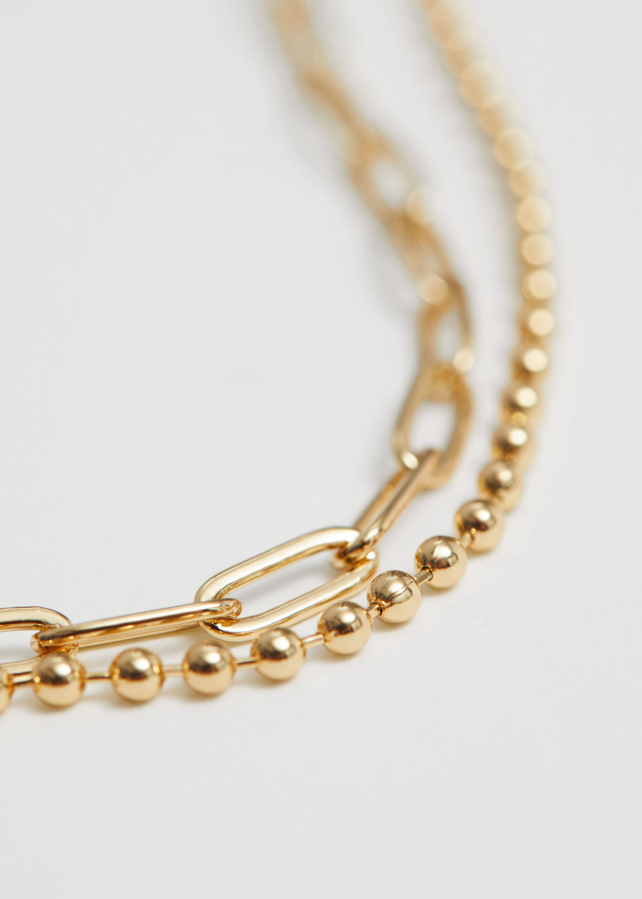 Collier à chaîne double - {{variantName}} - Descriptive Detail