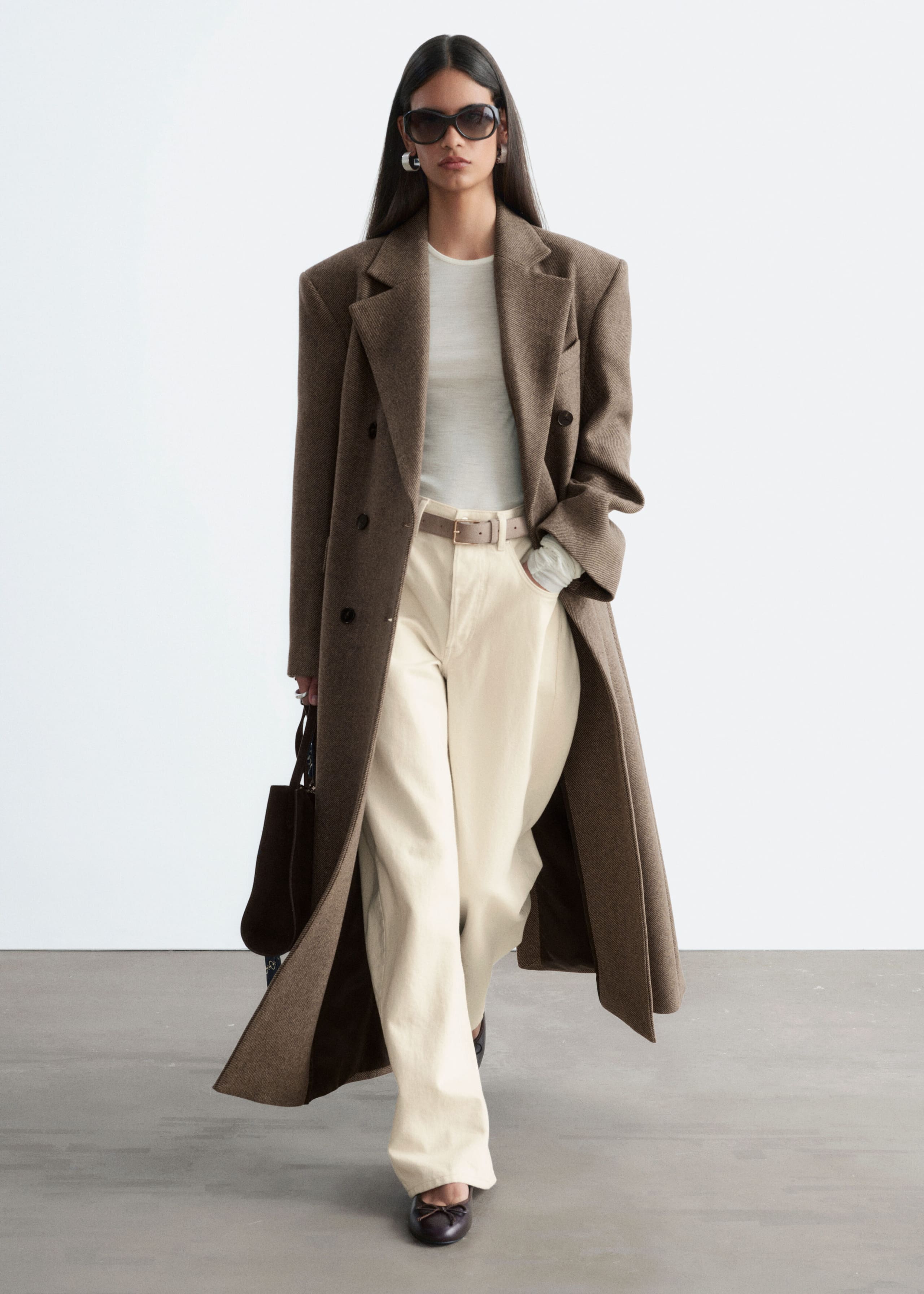 Long Wool Coat - Brown - Still Life