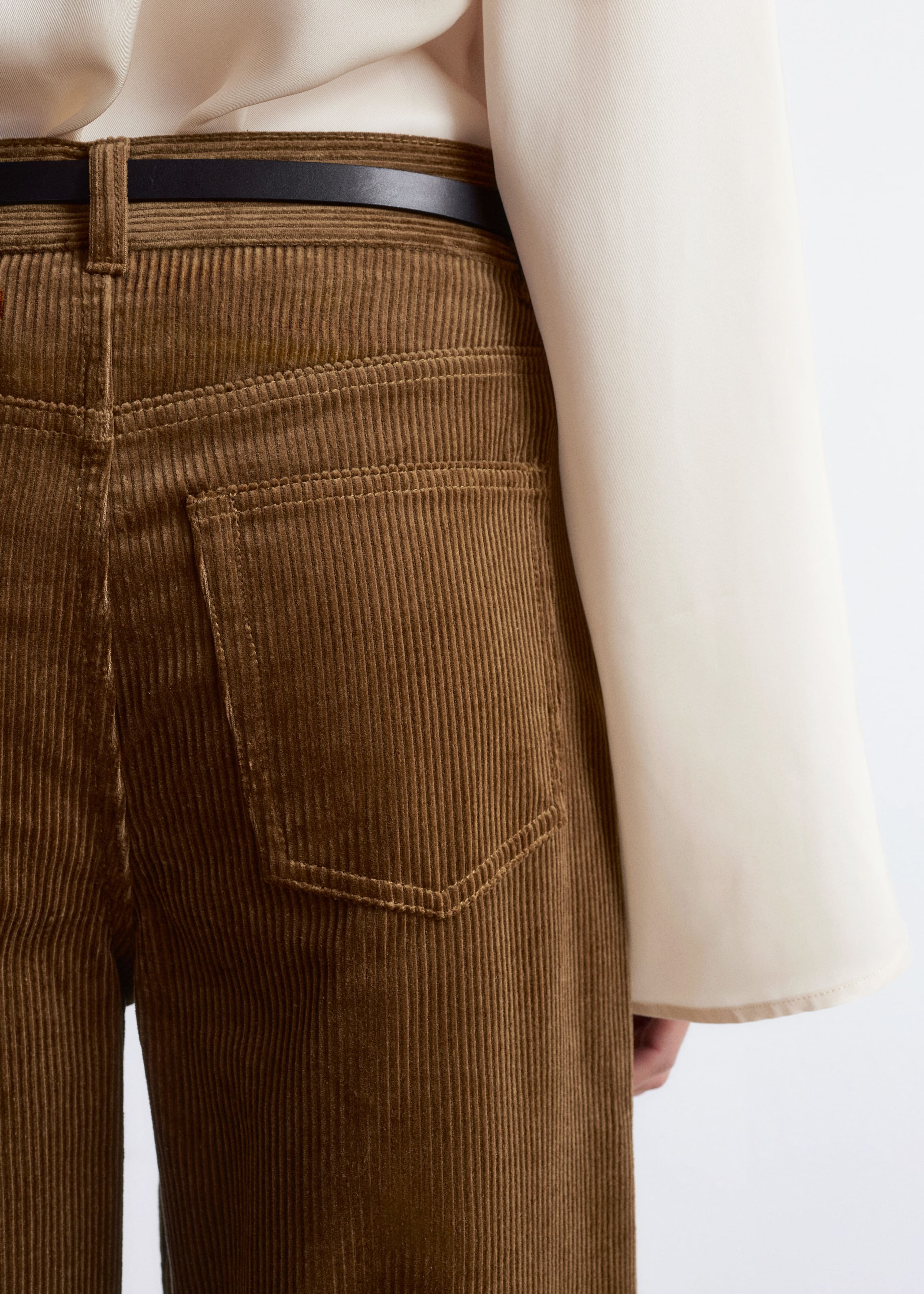 Image of Flared Corduroy Trousers