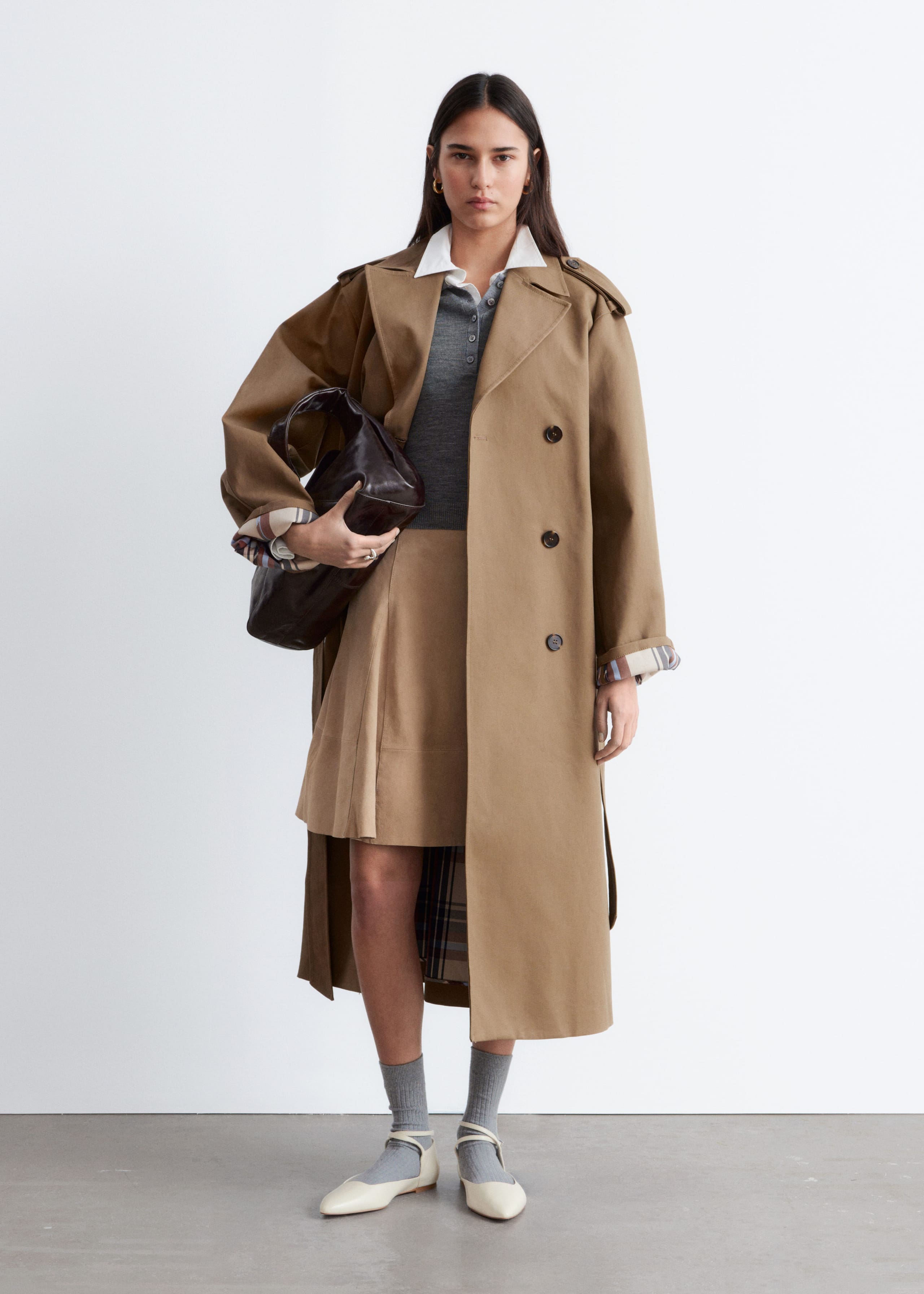 Image of Belted Trench Coat