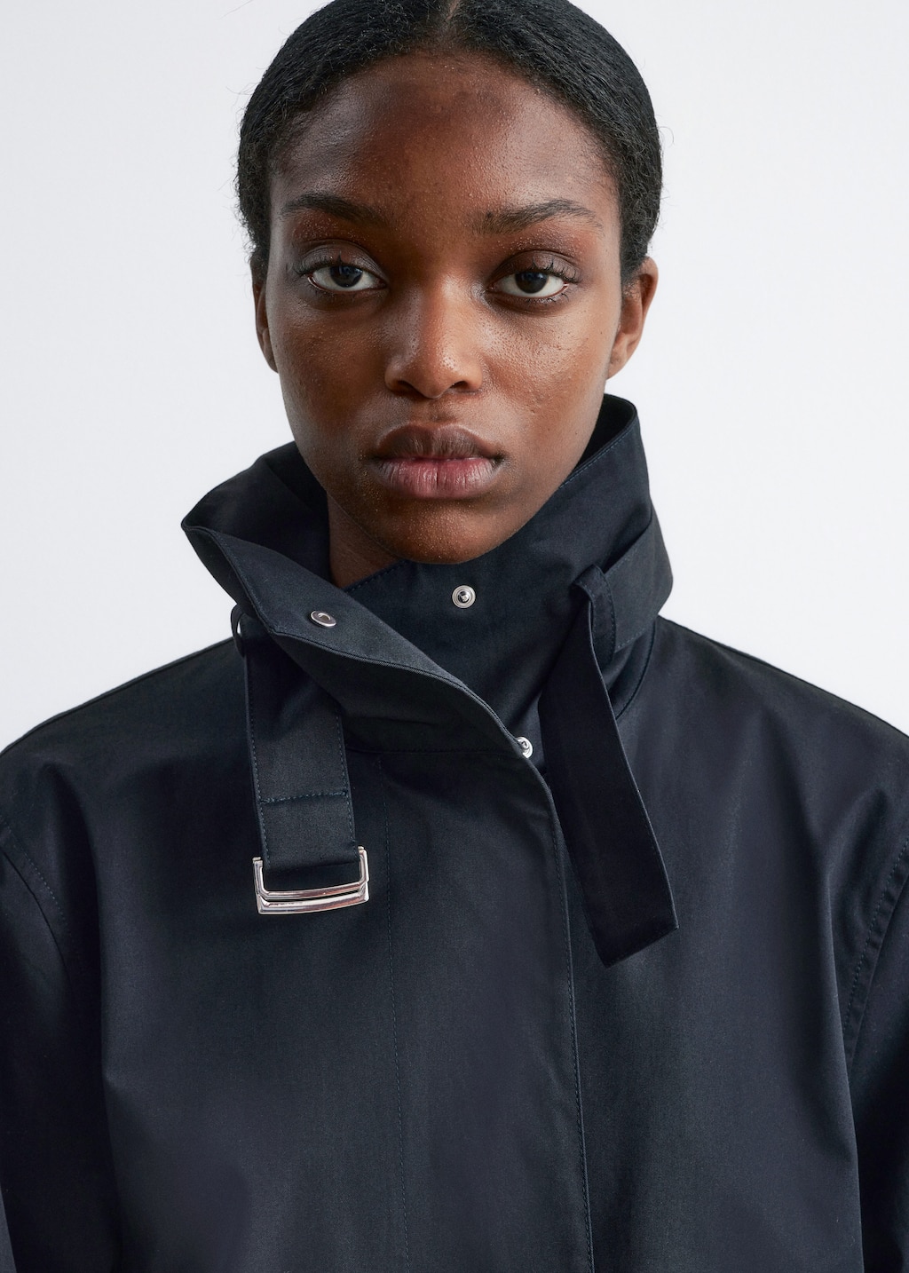 Image of A-line Funnel-Neck Jacket