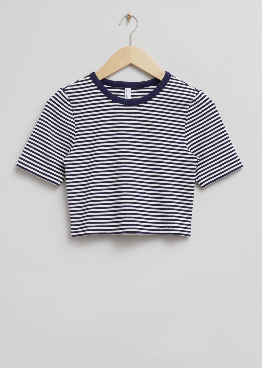 T-shirt court - Imprimé rayé bleu/blanc - Still Life