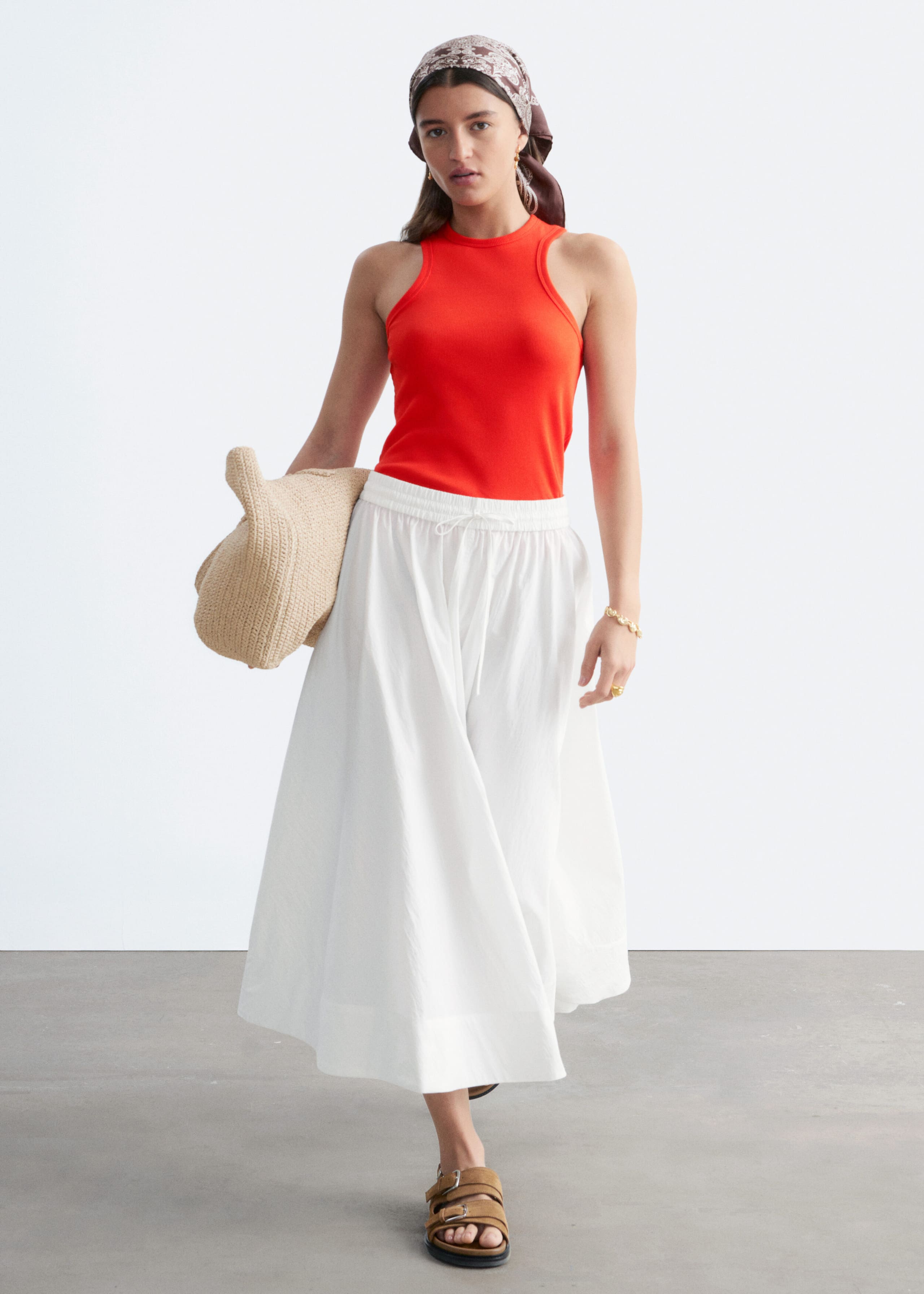 Image of Sandali in pelle con fibbie